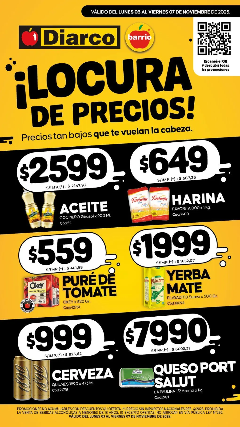 Ofertas de Ofertas 3 de noviembre al 7 de noviembre 2025 - Página 1 del catálogo