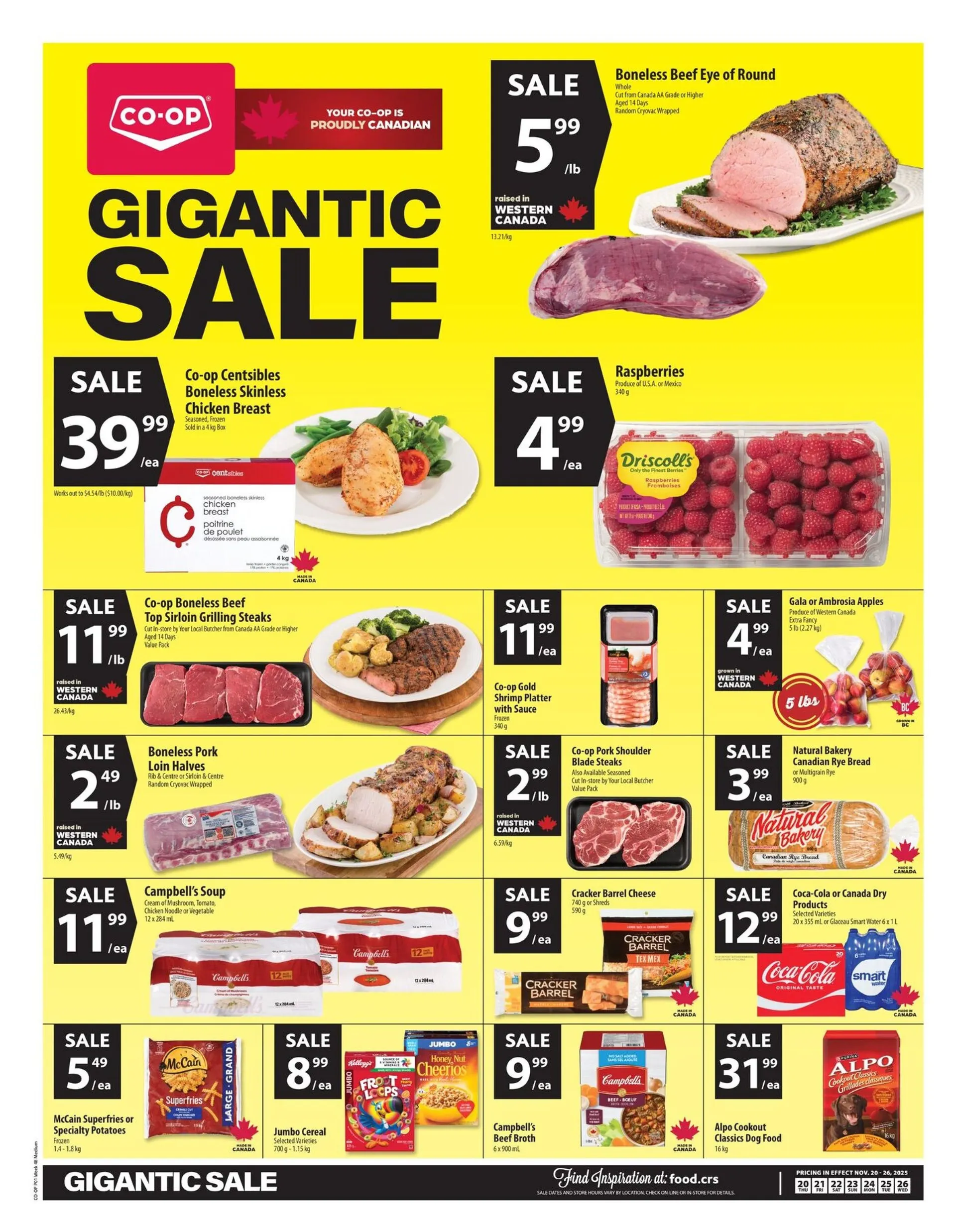 Co-op Food Sales from November 20 to November 26 2025 - flyer page 1