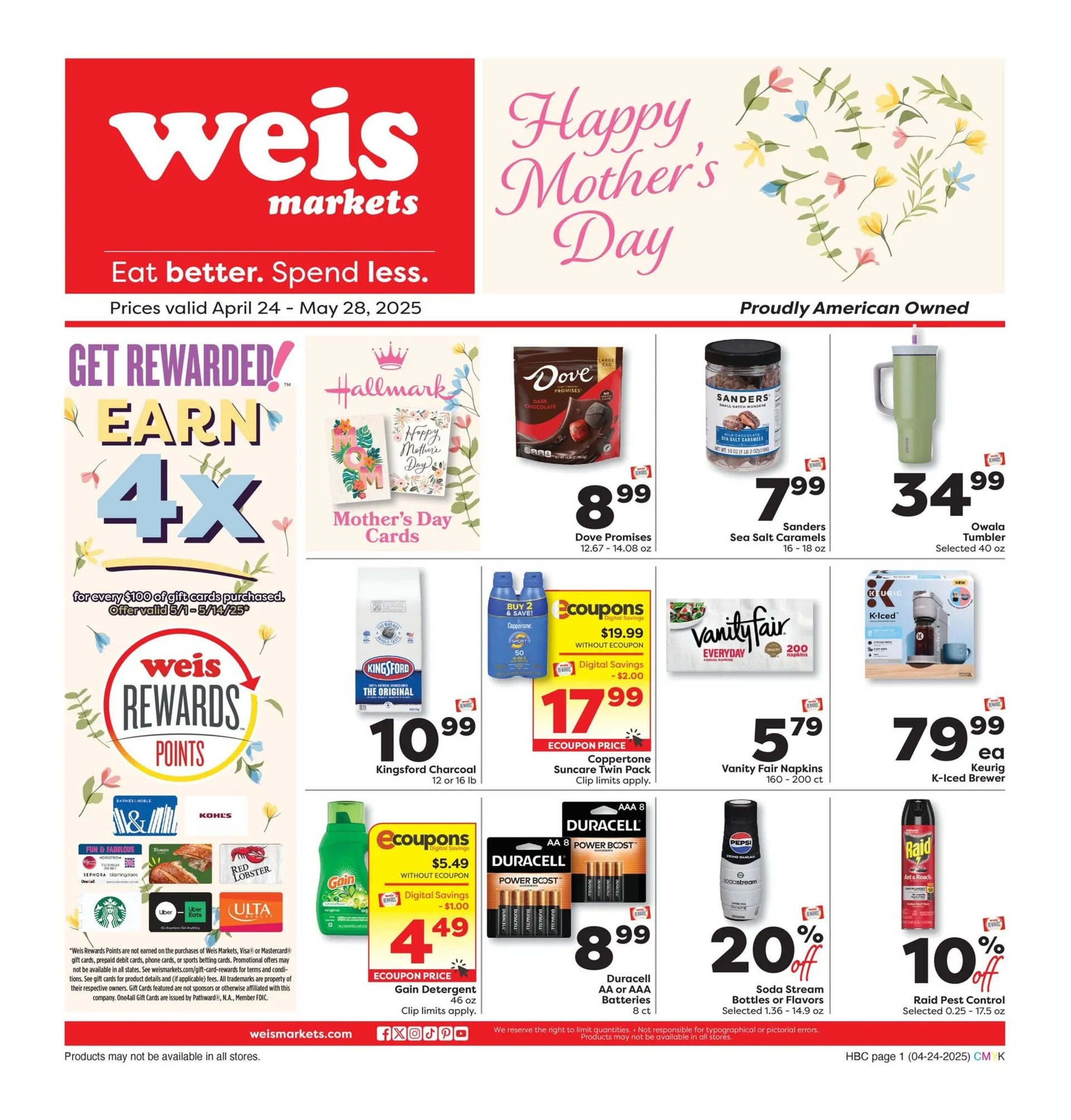 Weekly ad Weis Deals from April 30 to May 31 2025 - Page 1