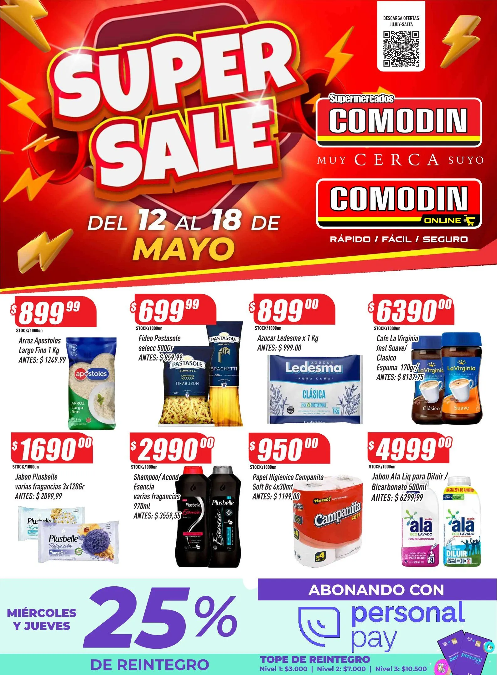 Ofertas de Supermercado Comodin Ofertas 12 de mayo al 21 de mayo 2025 - Página 1 del catálogo