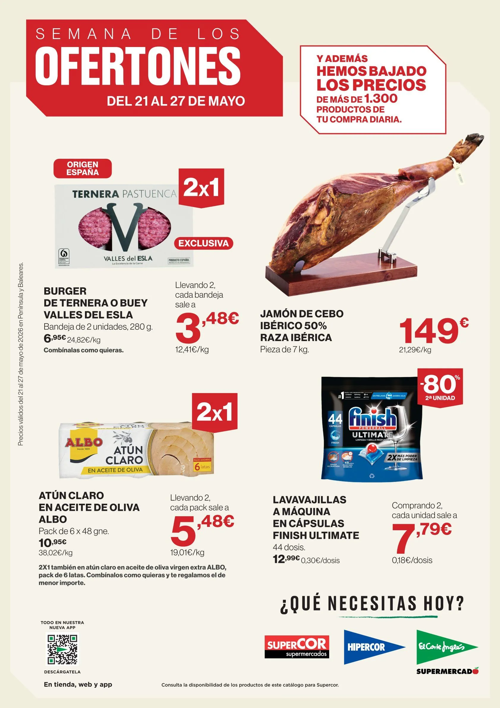Catálogo de ofertas de Hipercor 21 de mayo al 27 de mayo 2026 - Página 1