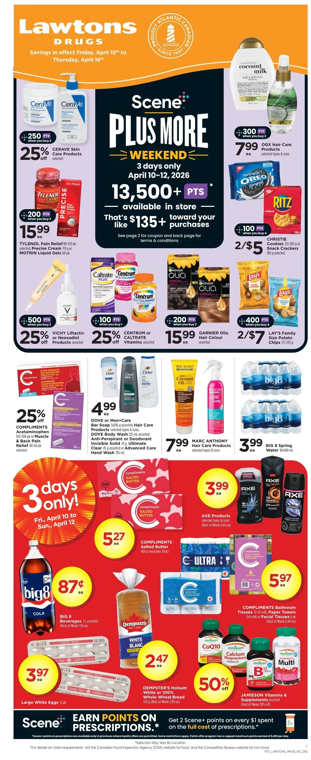Lawtons Drugs Sales from April 10 to April 16 2026 - flyer page 1