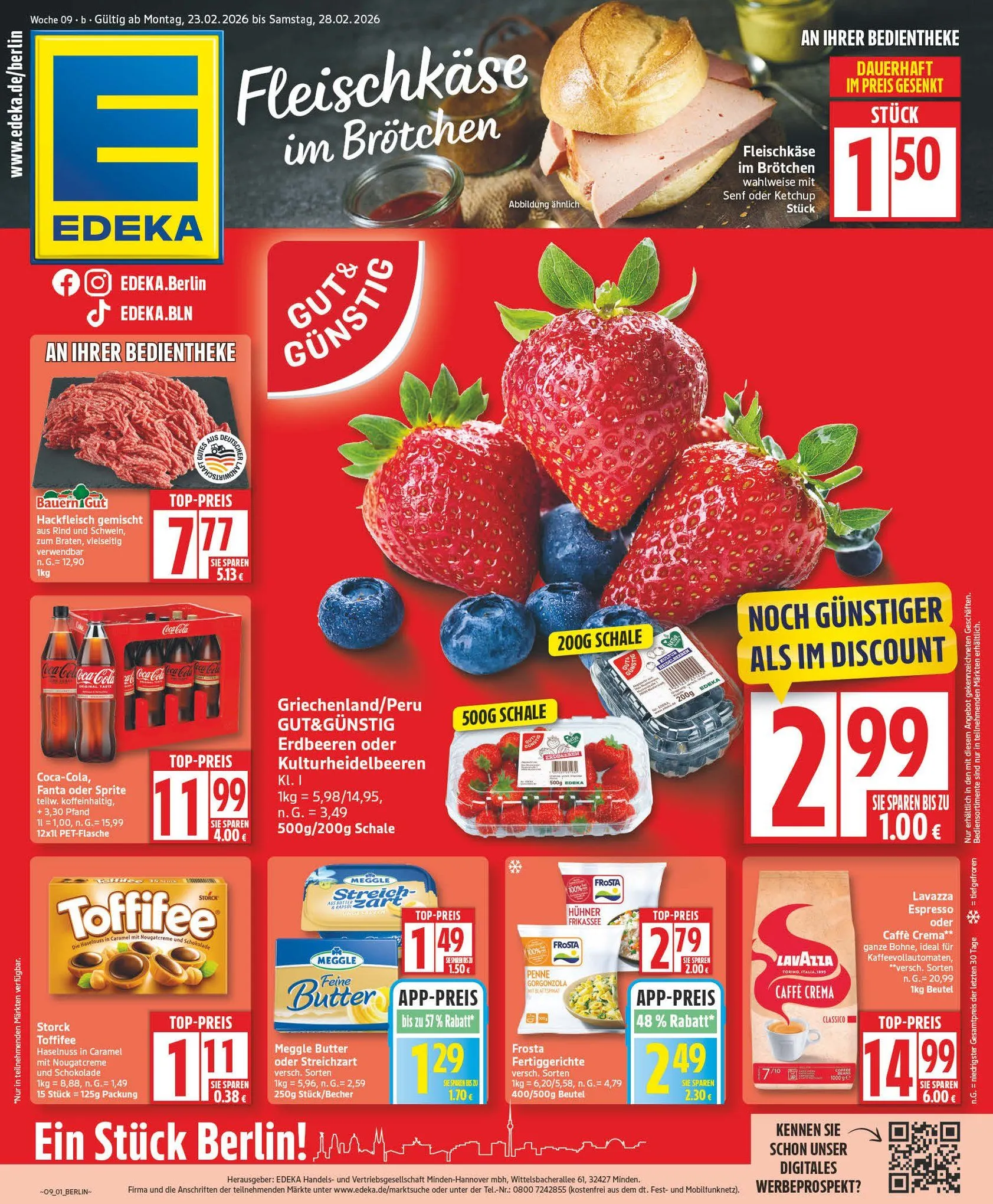 Edeka Angebote von 23. Februar bis 28. Februar 2026 - Prospekt seite 1