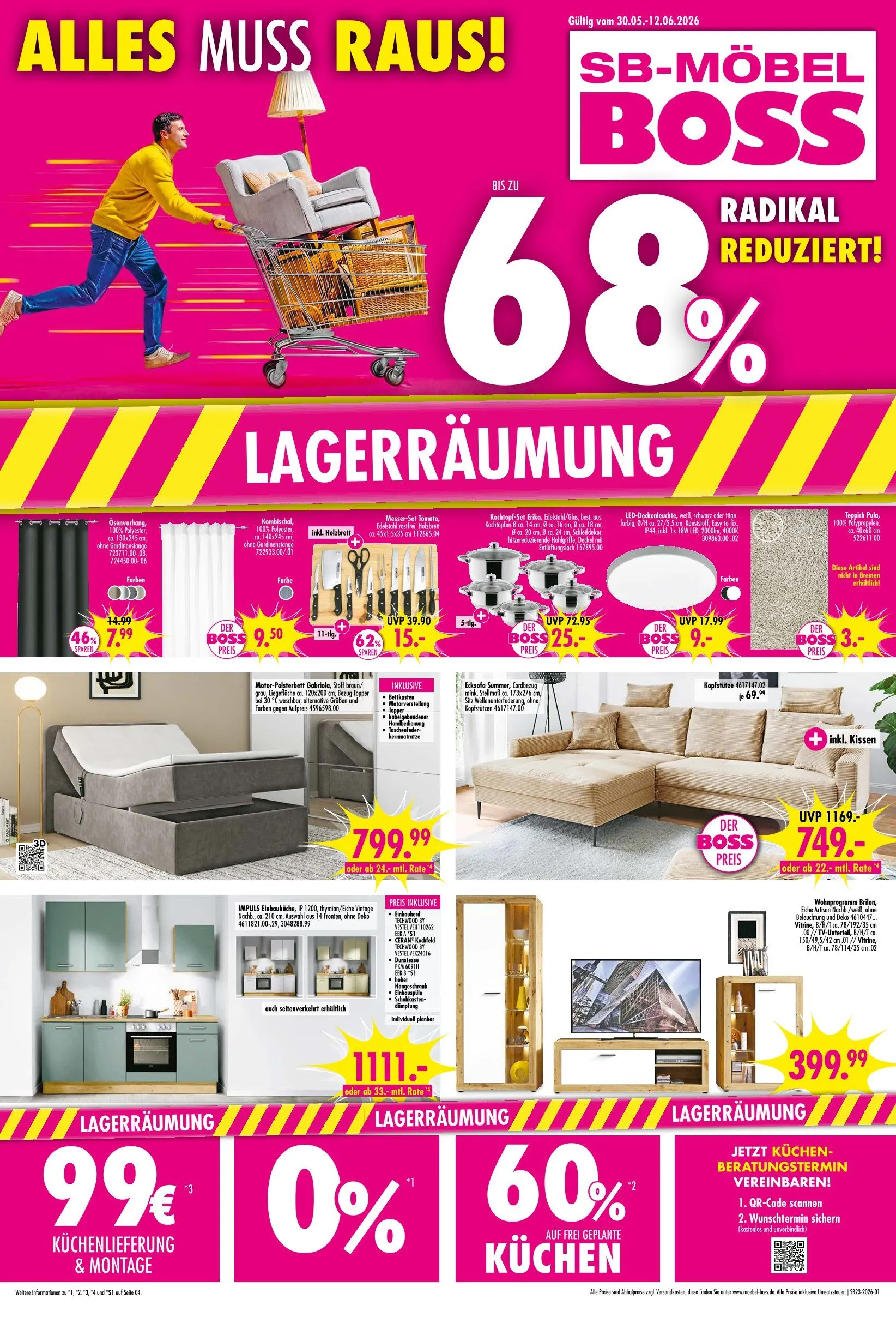 SB Möbel Boss Angebote von 31. Mai bis 12. Juni 2026 - Prospekt seite 1