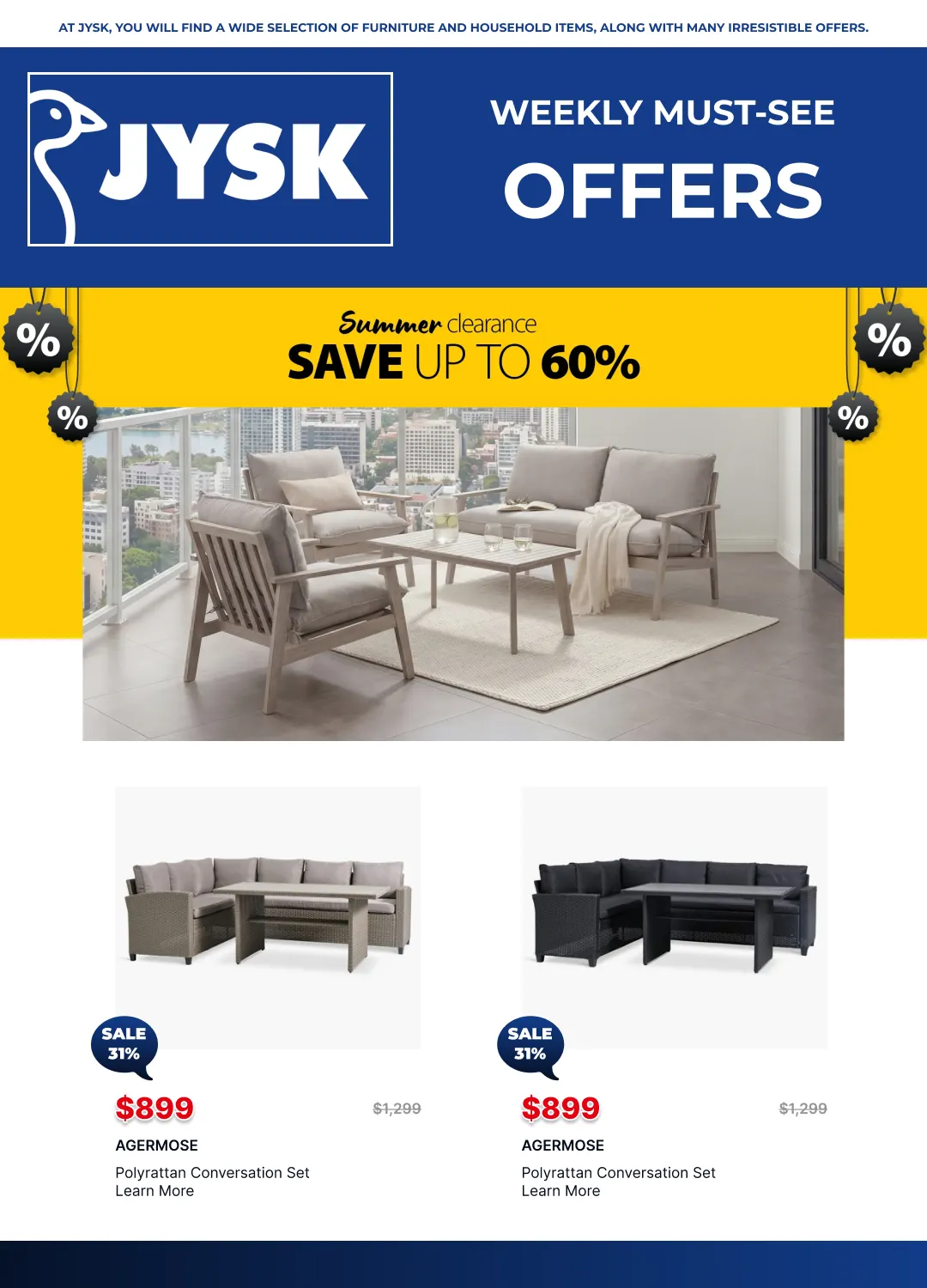 JYSK Sales from July 29 to August 12 2026 - flyer page