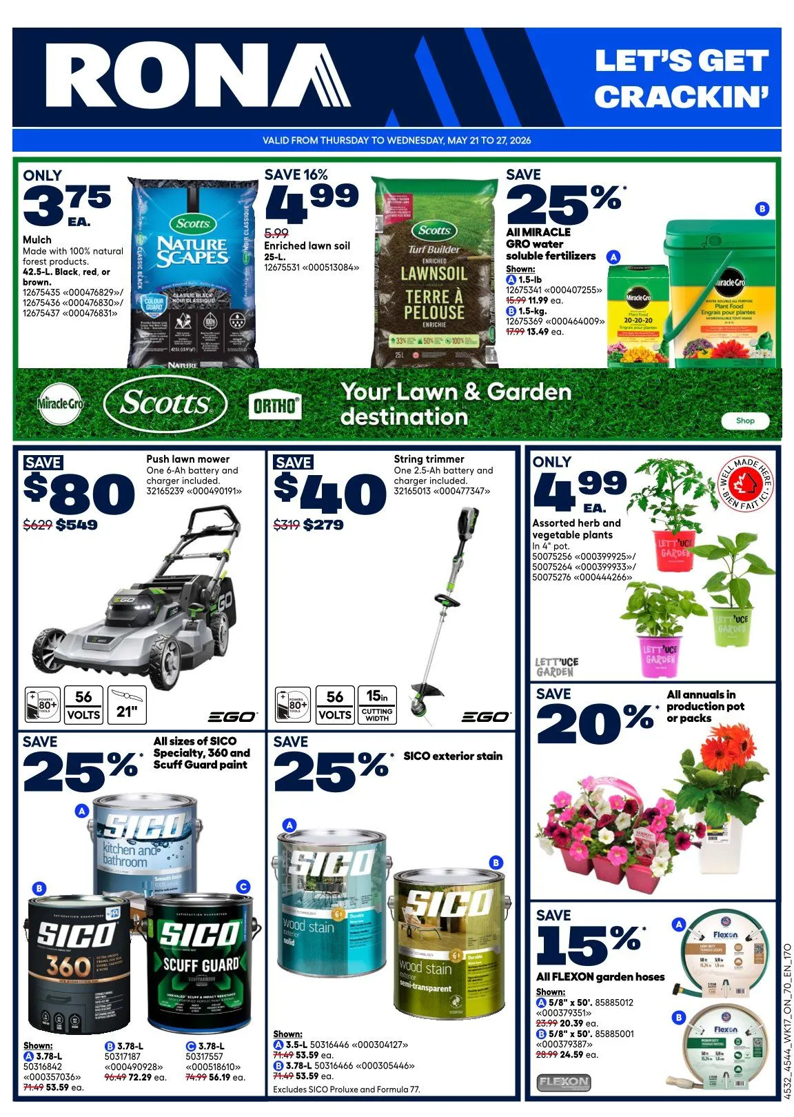 RONA Sales from May 21 to May 27 2026 - flyer page 1