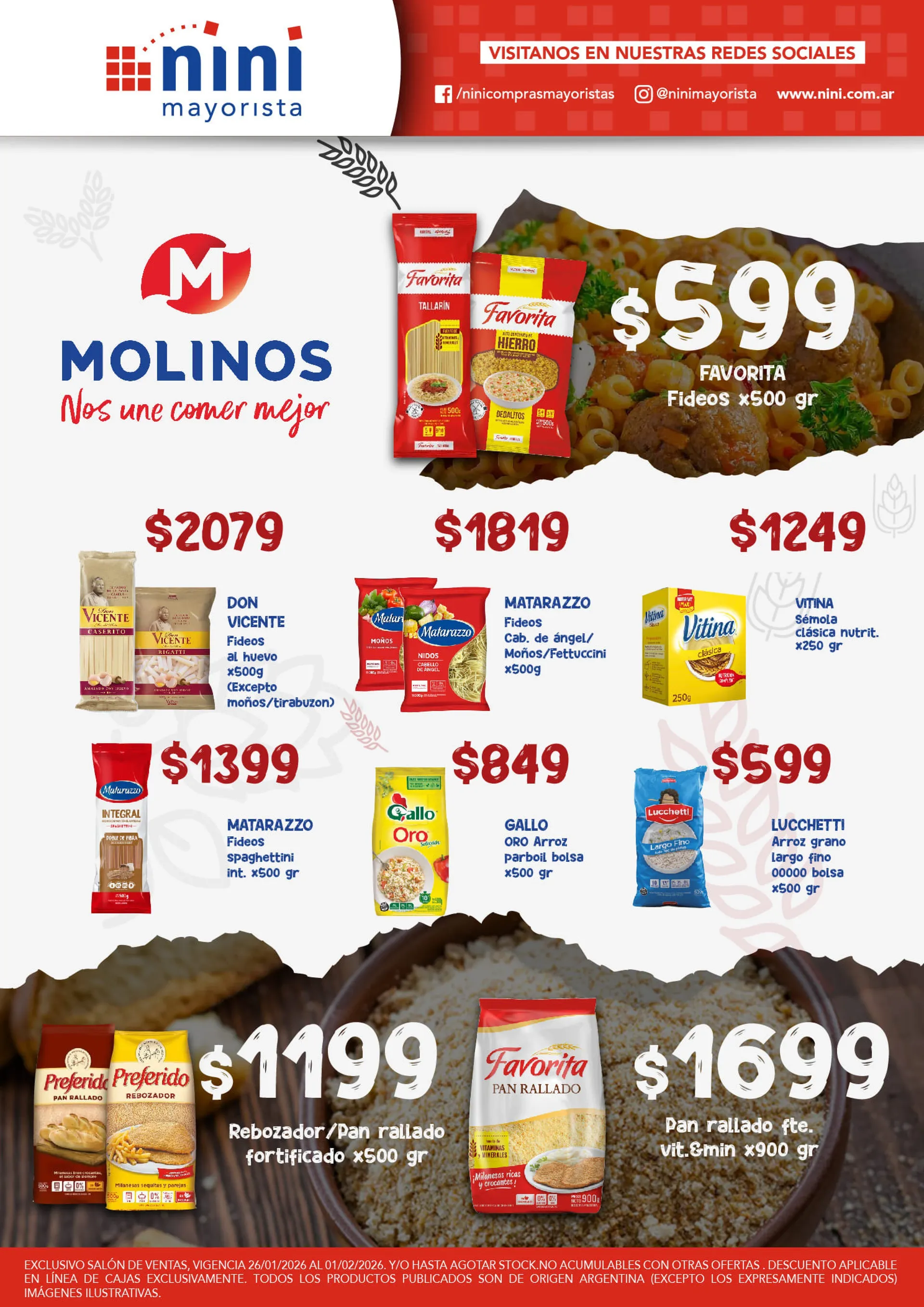 Ofertas de Nini Mayorista Ofertas 26 de enero al 2 de febrero 2026 - Página del catálogo