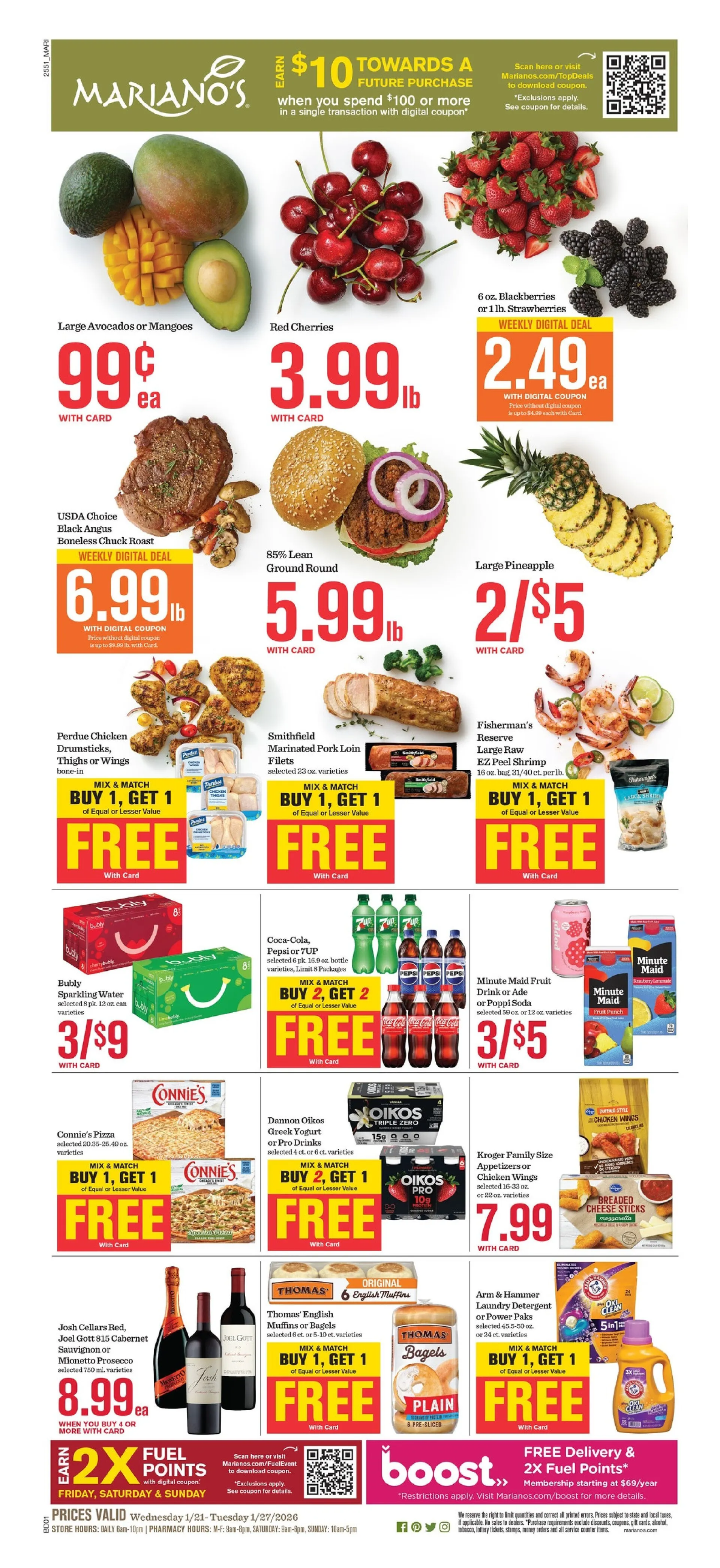 Weekly ad Mariano's Sales from January 21 to January 27 2026 - Page 1