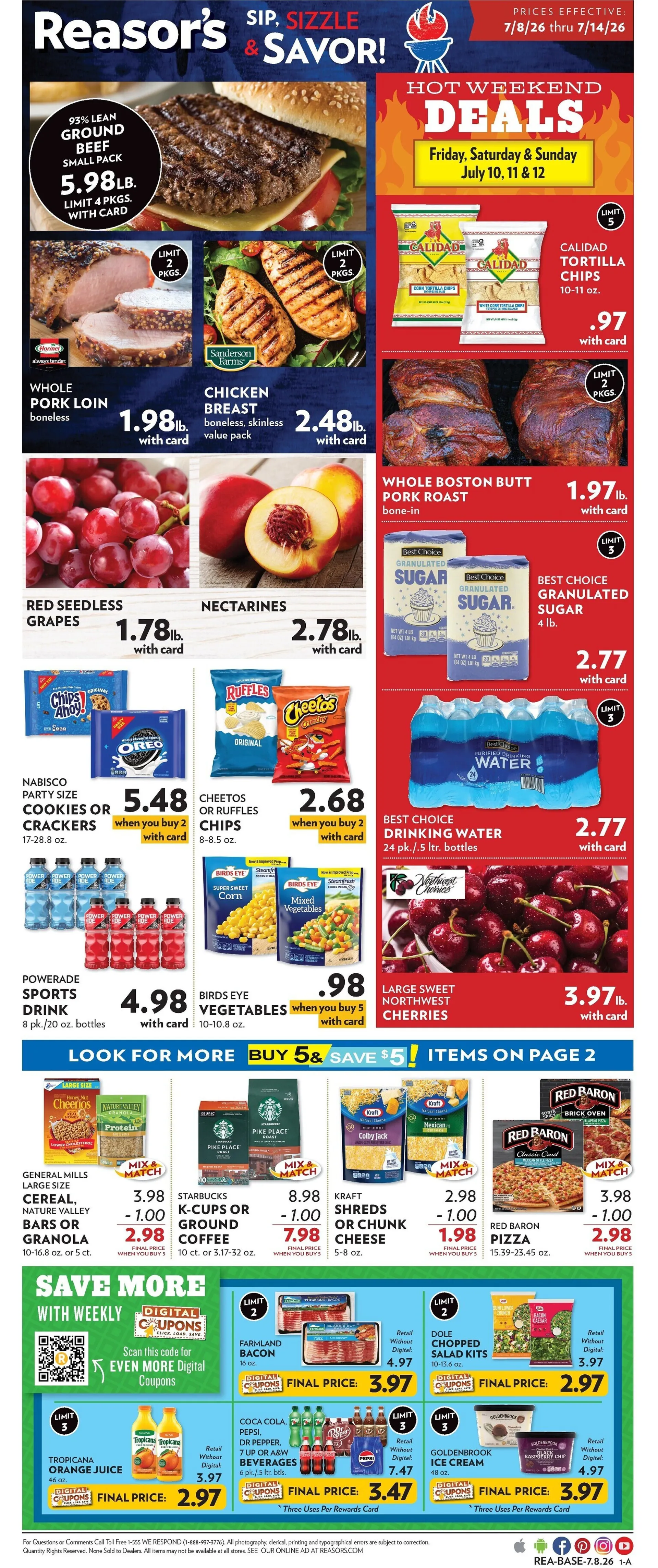 Weekly ad Reasor's Sales from July 8 to July 14 2026 - Page 