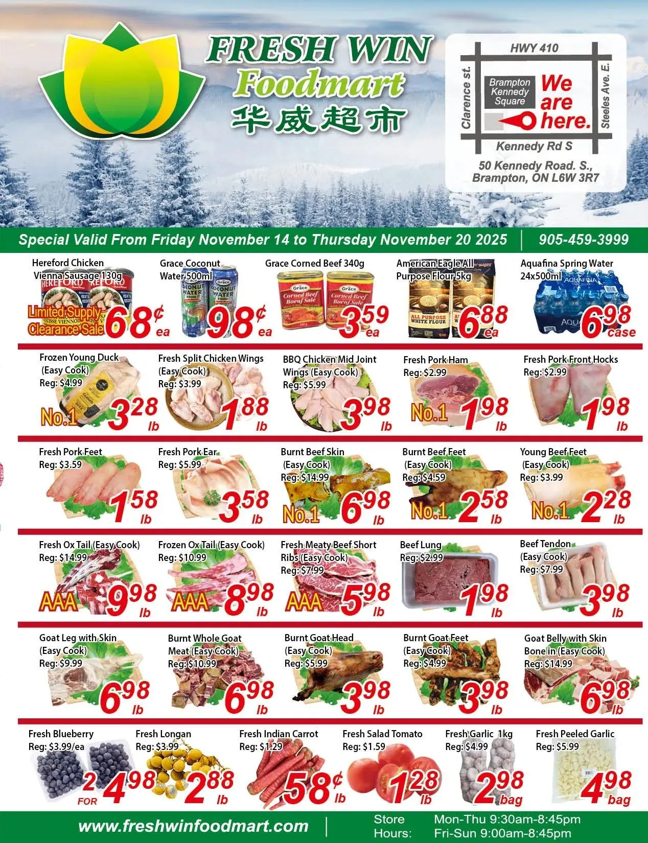 Fresh Win Foodmart Sales from November 14 to November 20 2025 - flyer page 1