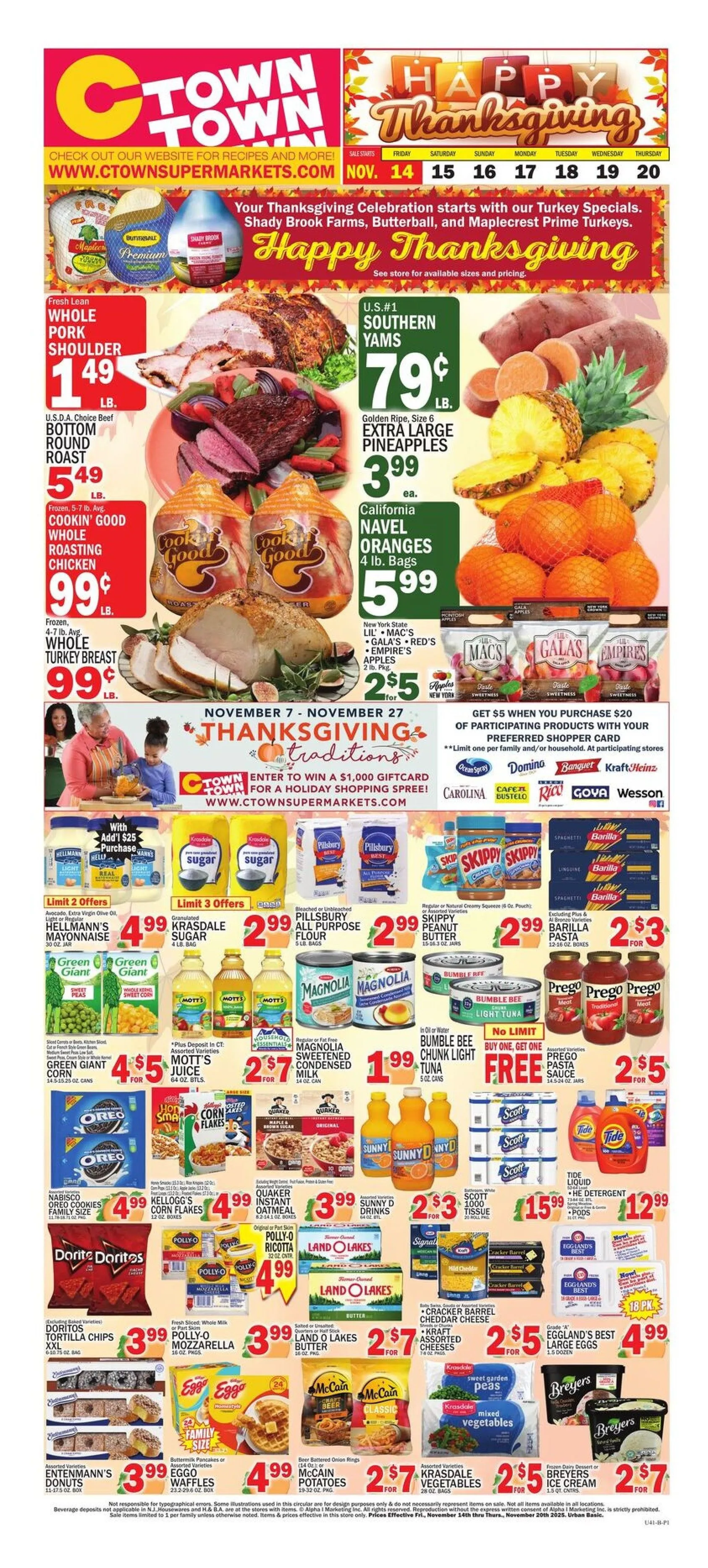 Weekly ad  C-Town Sales from November 15 to November 20 2025 - Page 1