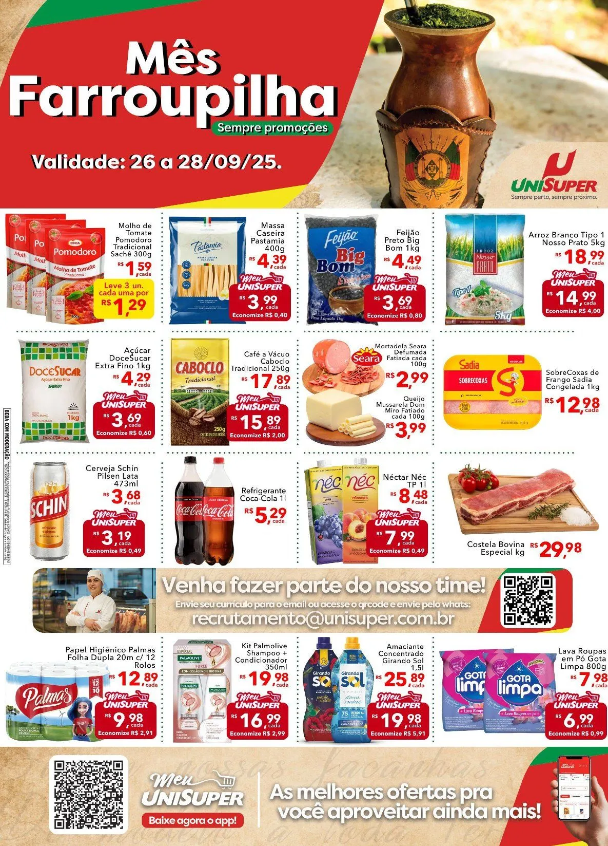 Encarte de Folhetos UniSuper - Promoções imperdíveis! 26 de setembro até 28 de setembro 2025 - Pagina 