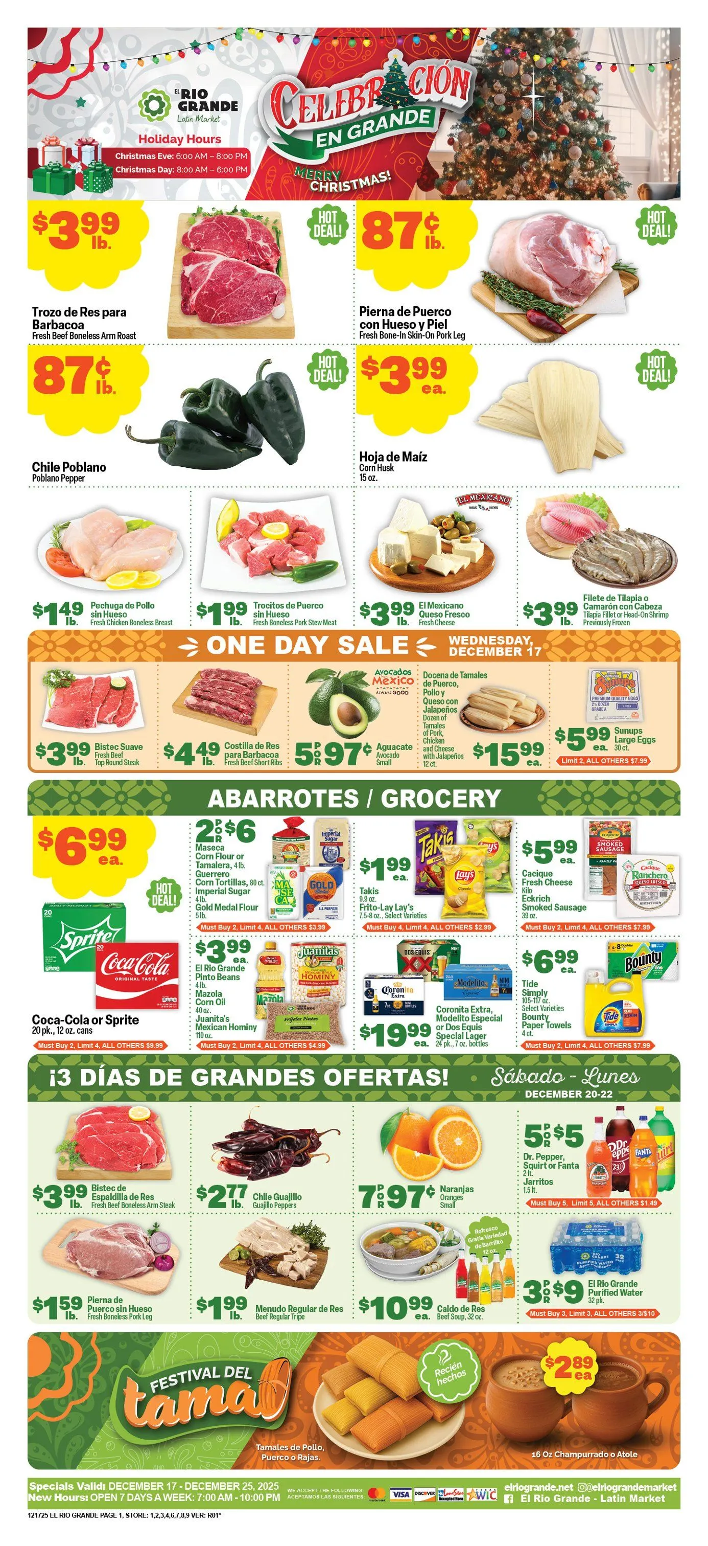Weekly ad El Rio Grande Sales from December 17 to December 25 2025 - Page 