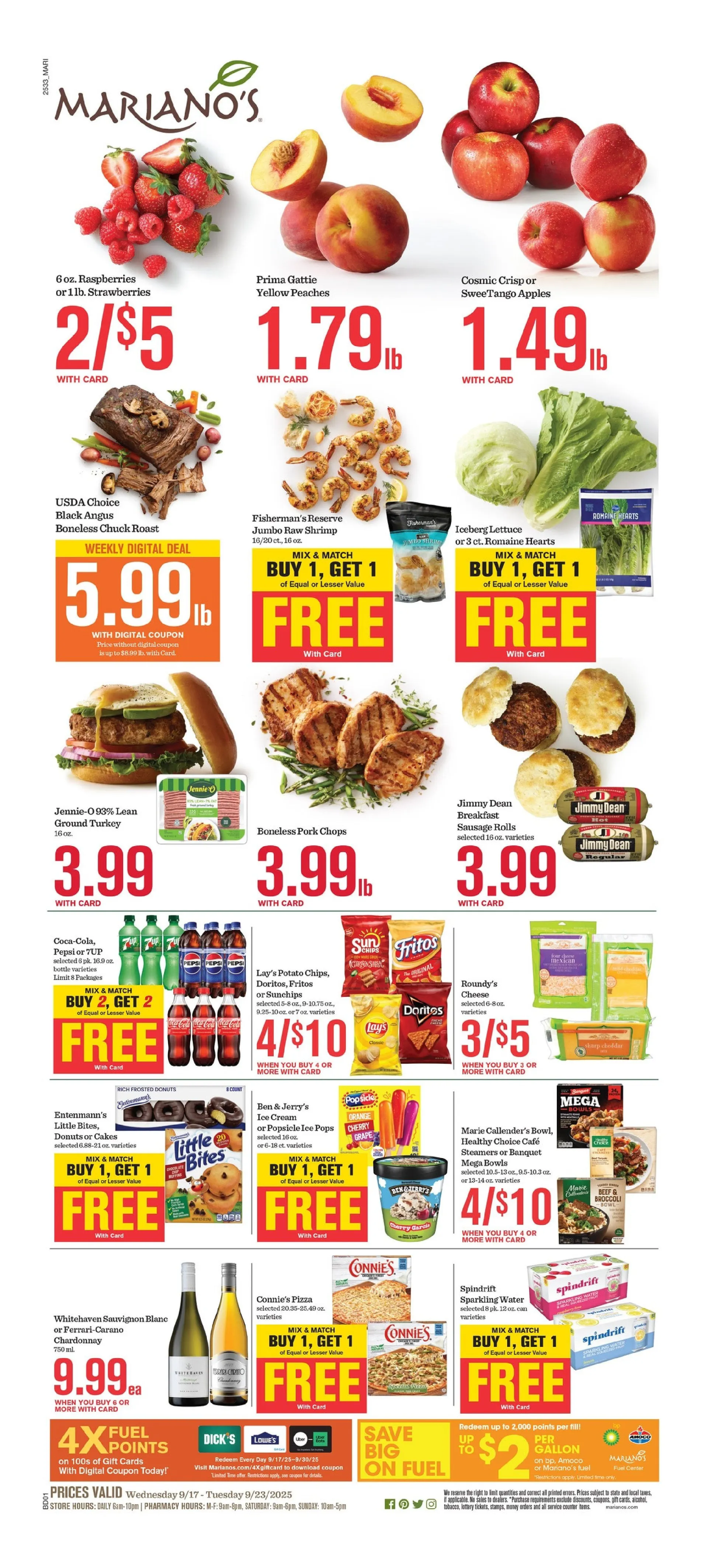 Weekly ad Mariano's Sales from September 17 to September 23 2025 - Page 1