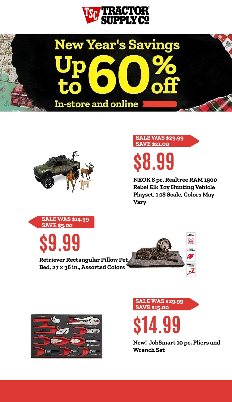 Weekly ad Tractor Supply Co. Sales from December 30 to January 18 2026 - Page