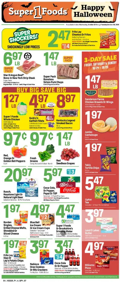 Weekly ad Super 1 Foods Sales from October 22 to October 28 2025 - Page 