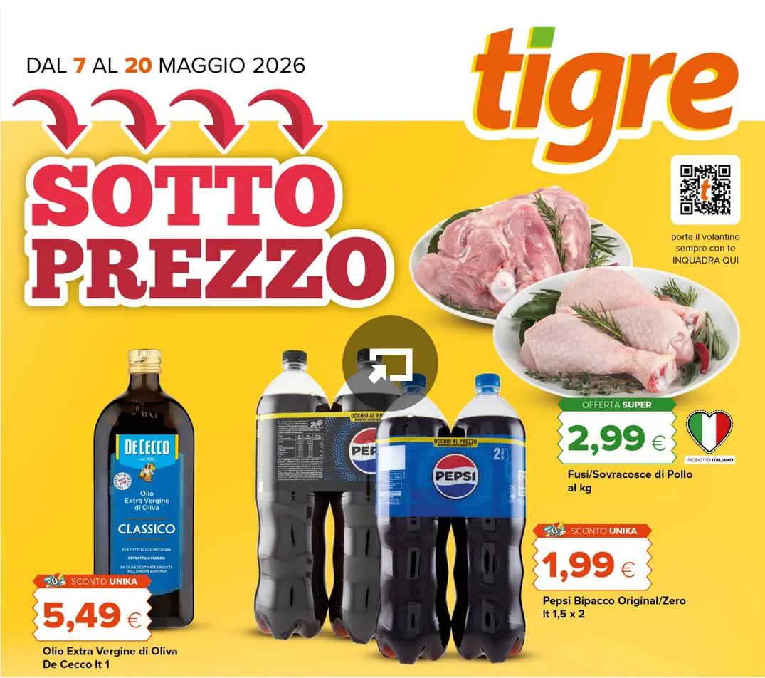  Volantini Tigre da 7 maggio a 20 maggio di 2026 - Pagina del volantino 