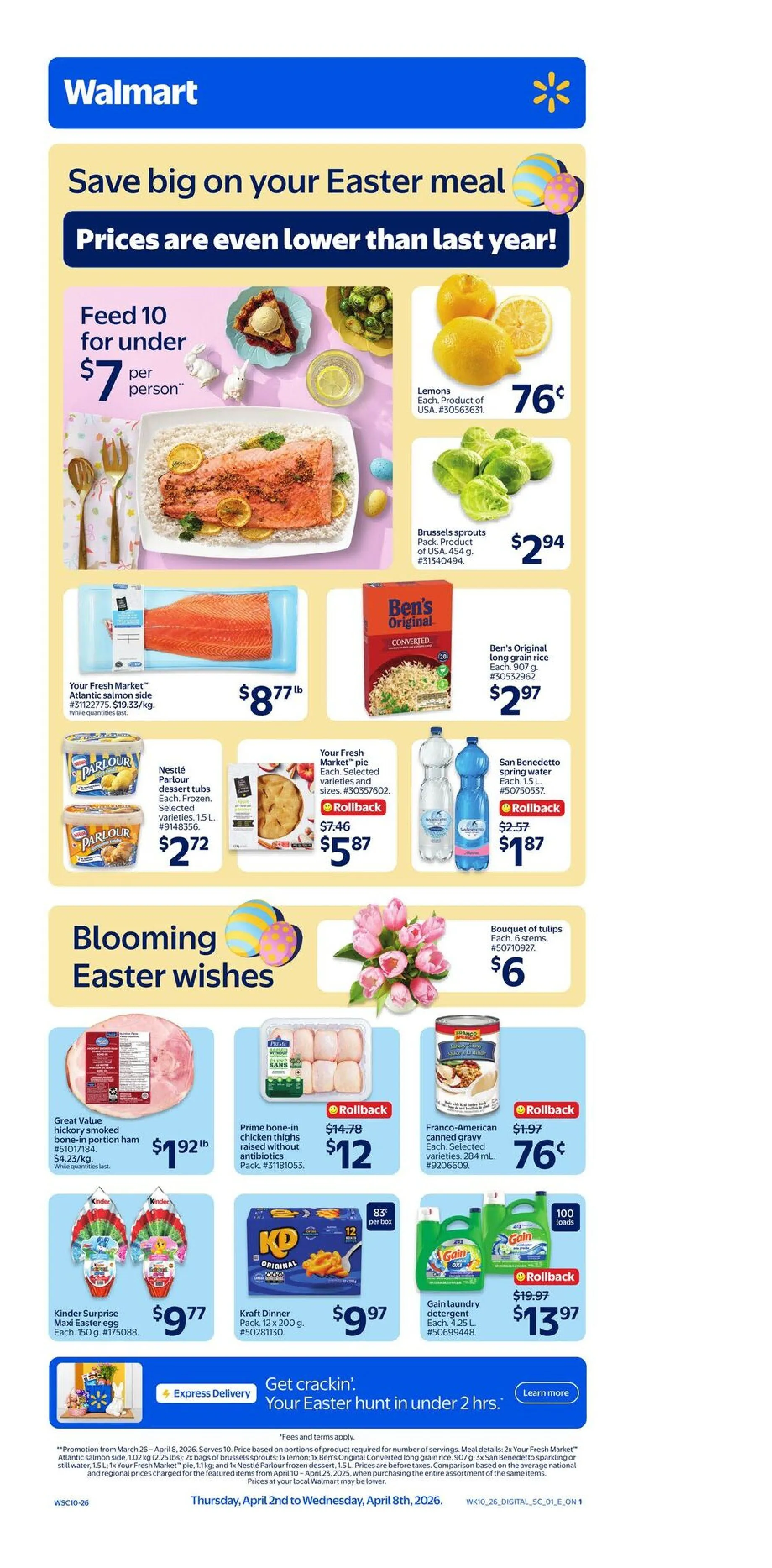  Walmart flyers from April 2 to April 8 2026 - flyer page 1