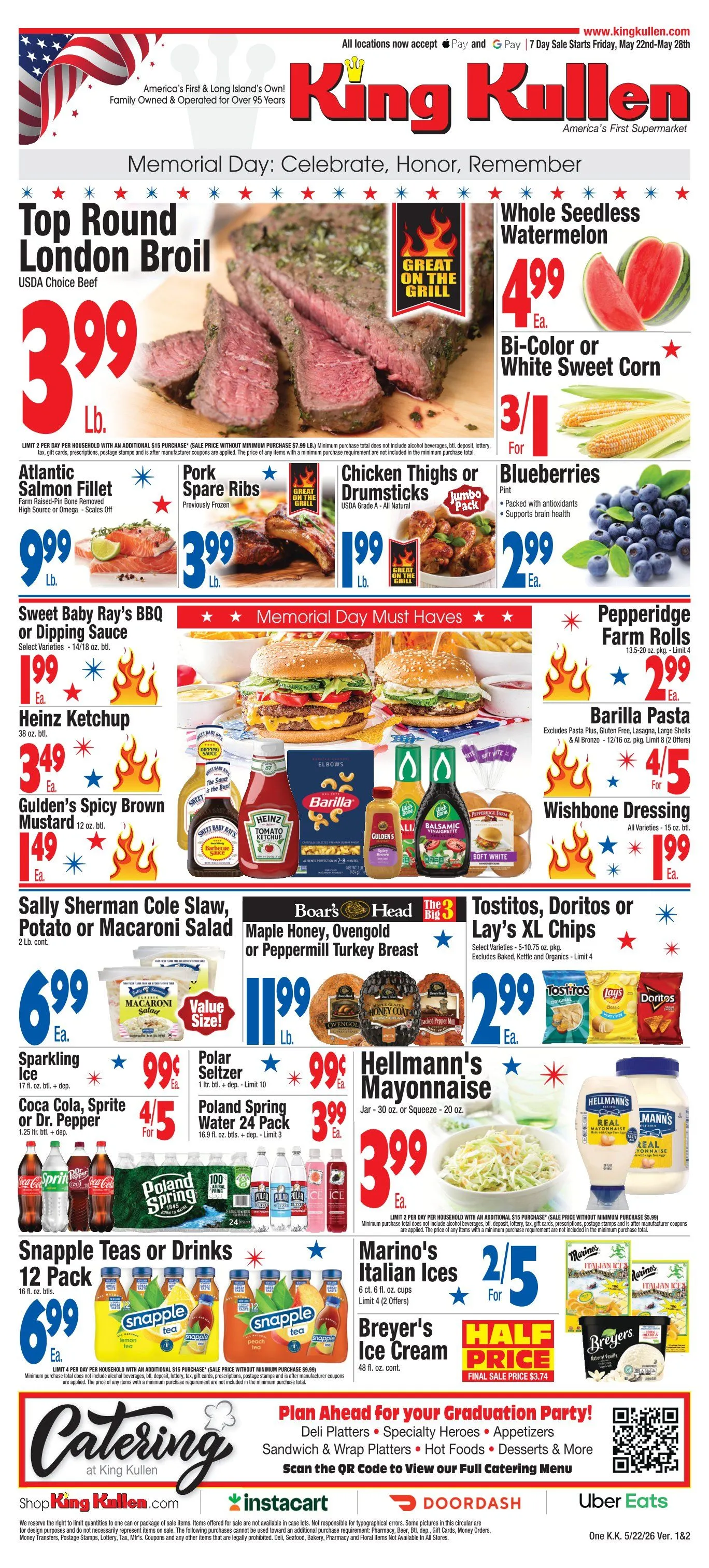 Weekly ad King Kullen Sales from May 22 to May 28 2026 - Page 1