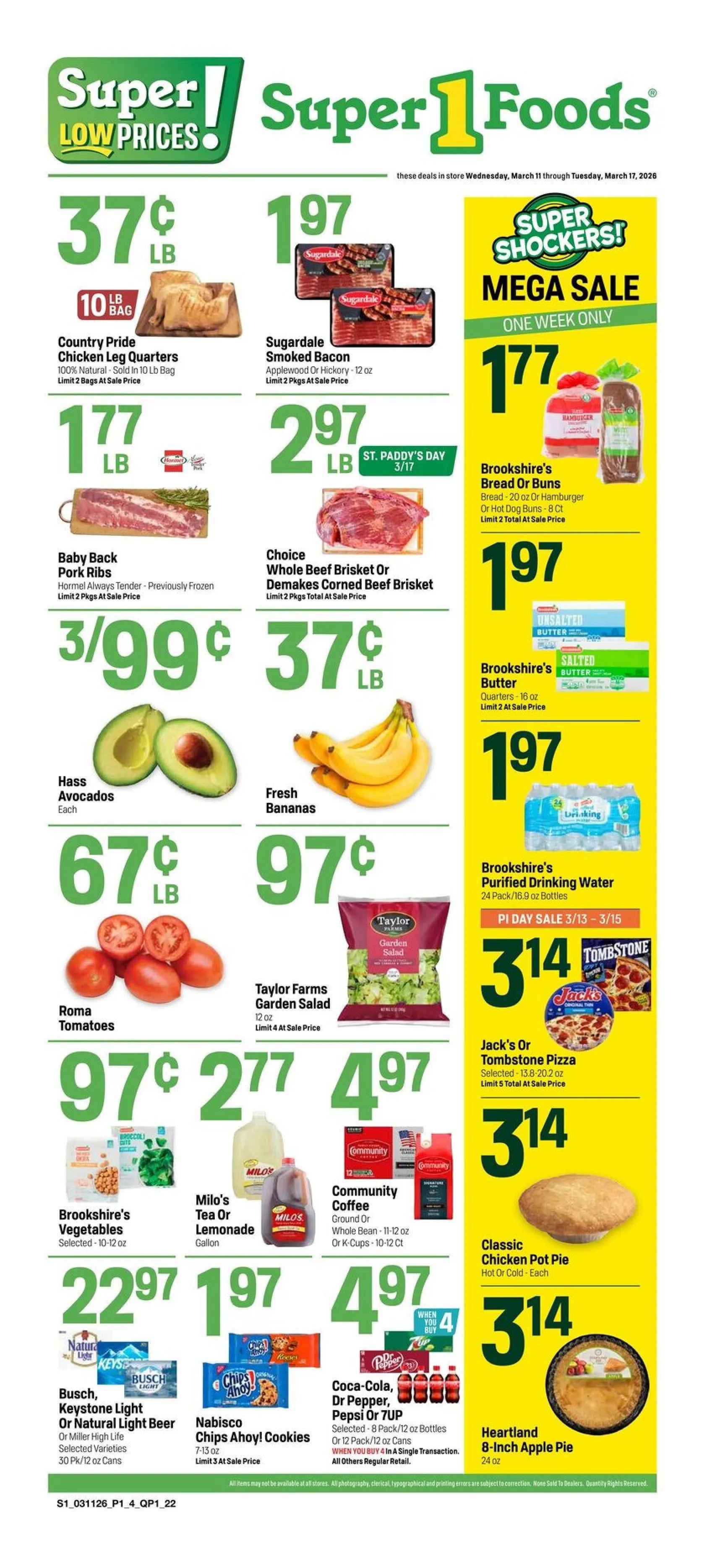 Weekly ad Super 1 Foods weekly ads from March 11 to March 18 2026 - Page 