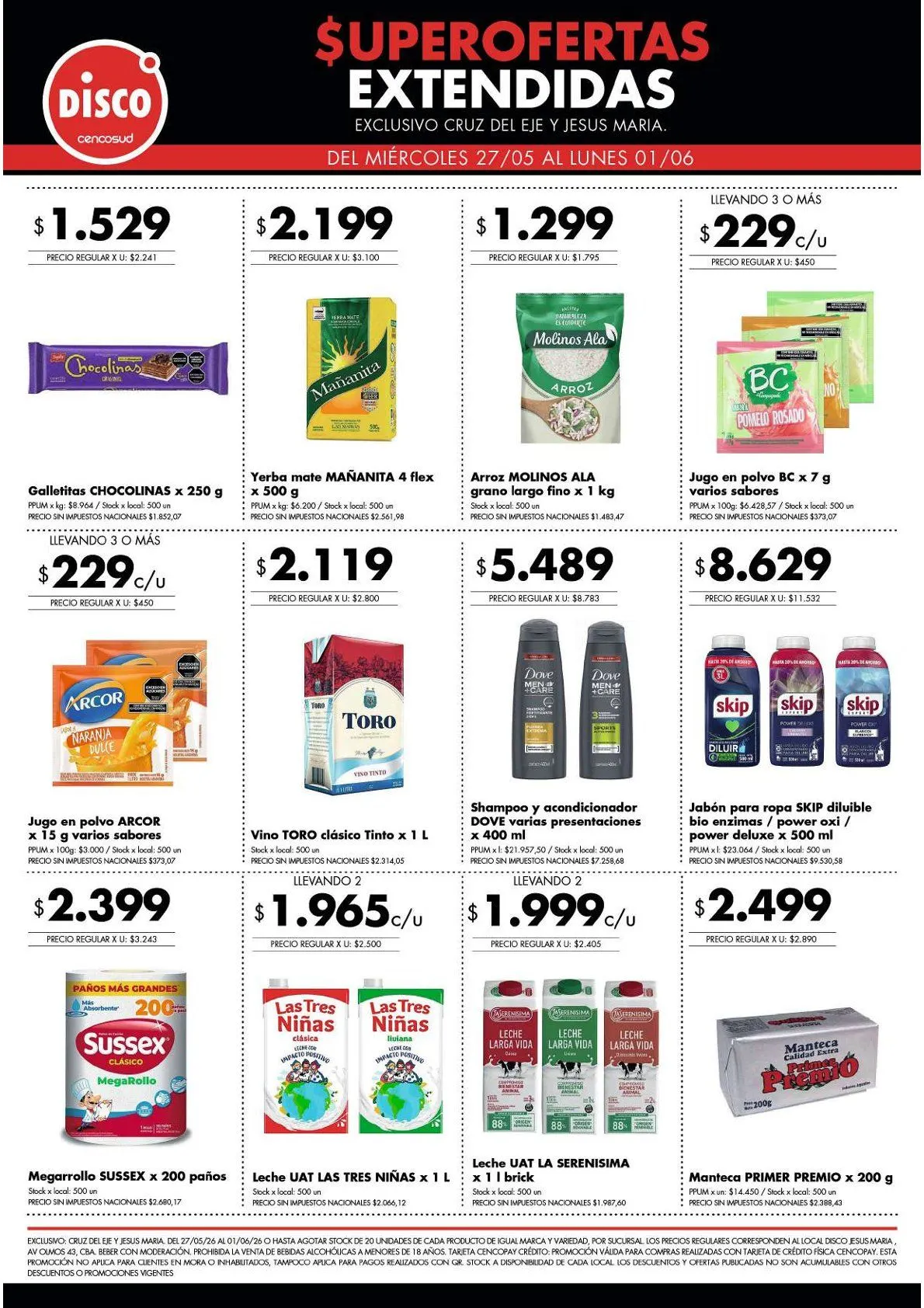 Ofertas de Ofertas Disco 27 de mayo al 1 de junio 2026 - Página 1 del catálogo