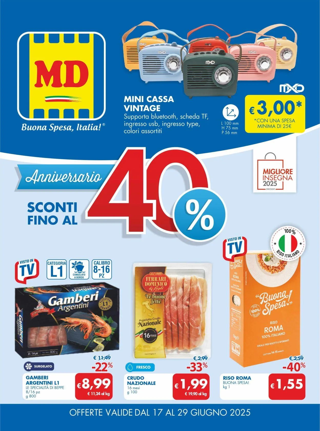 Volantini MD Discount da 17 giugno a 30 giugno di 2025 - Pagina del volantino 