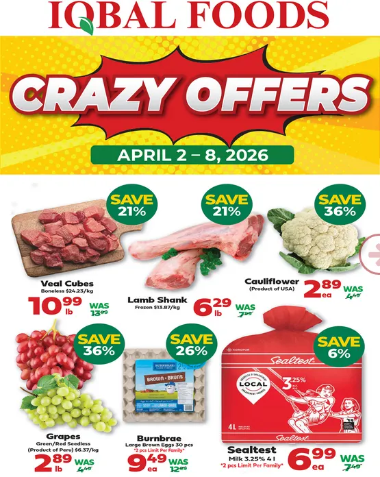 Iqbal Foods Sales from April 2 to April 8 2026 - flyer page 1