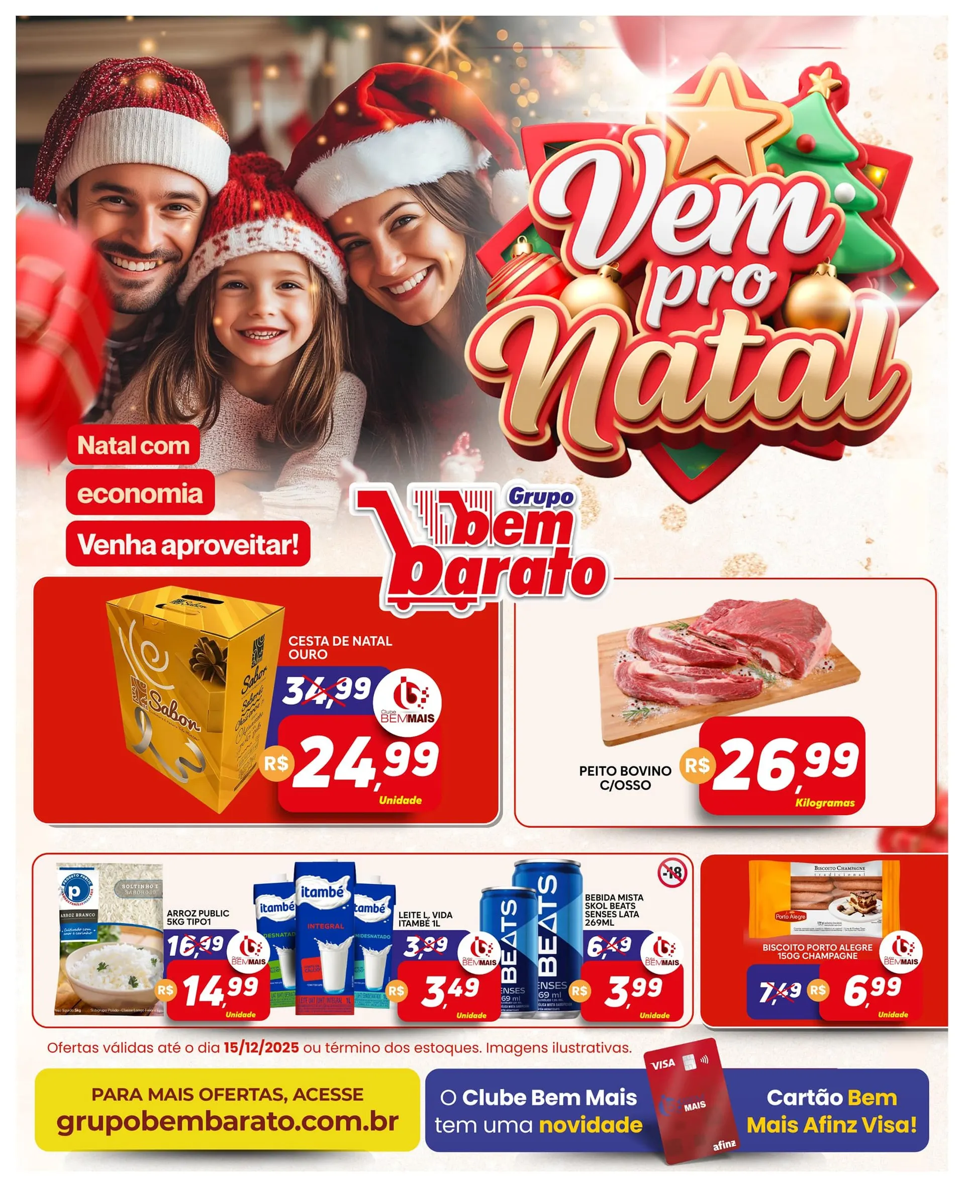 Encarte de Bem Barato Ofertas 1 de dezembro até 15 de dezembro 2025 - Pagina 1