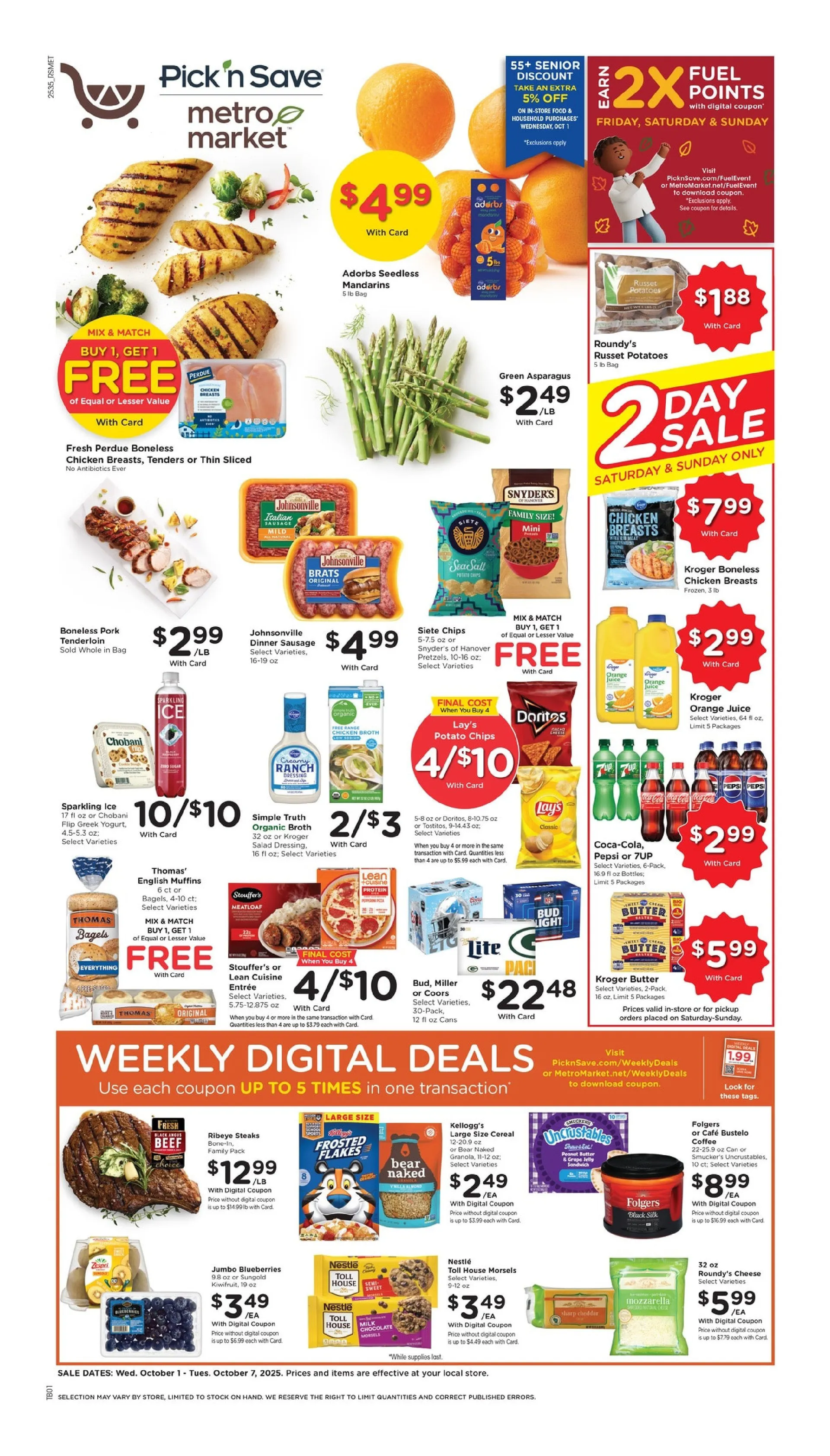 Weekly ad Metro Market Sales from October 1 to October 7 2025 - Page 1