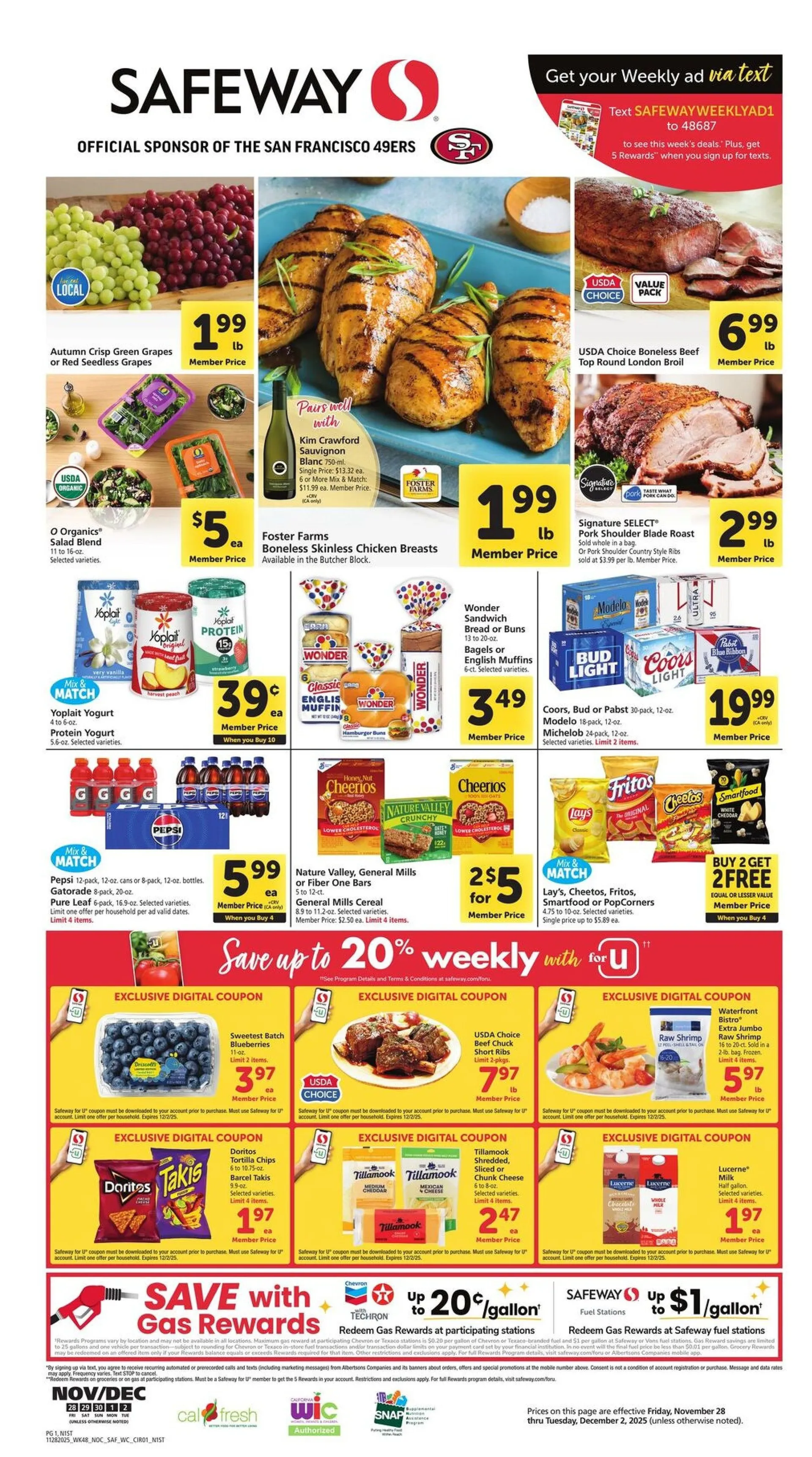 Weekly ad Safeway Sales from November 28 to December 2 2025 - Page