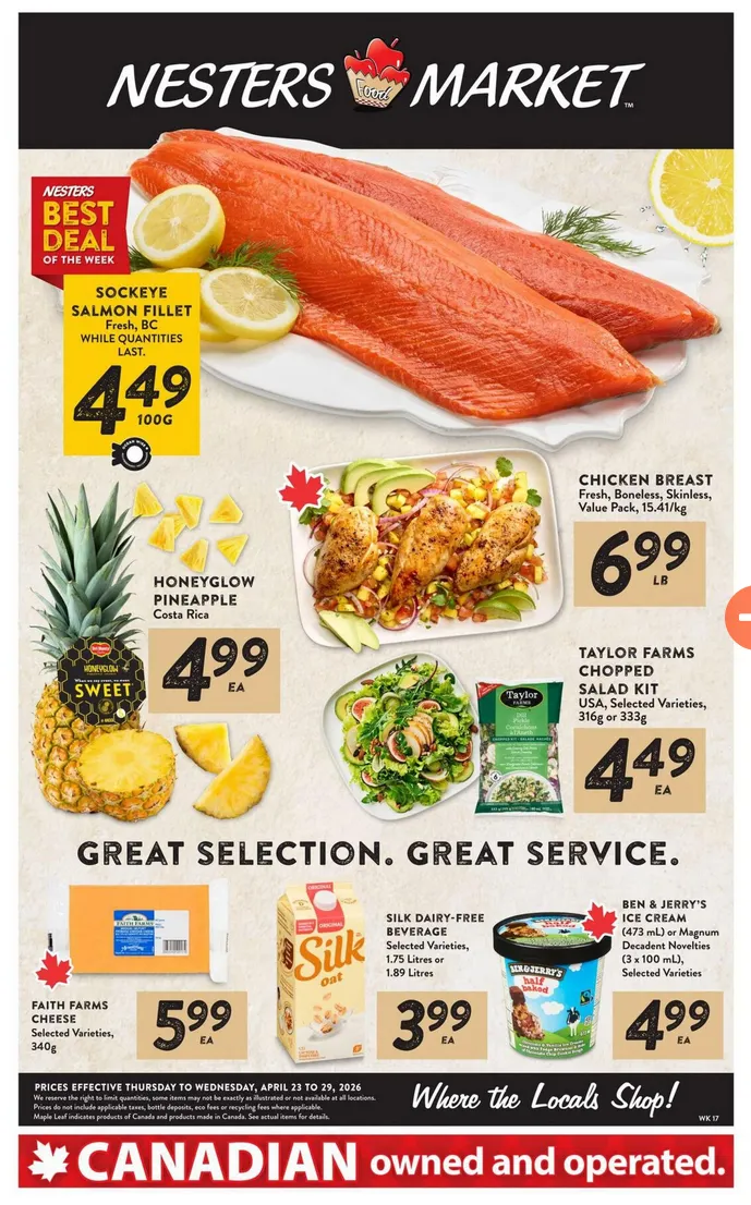  Nesters Market Sales from April 23 to April 29 2026 - flyer page 1