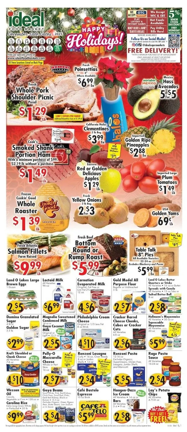 Weekly ad Ideal Food Basket Sales from December 12 to December 25 2025 - Page