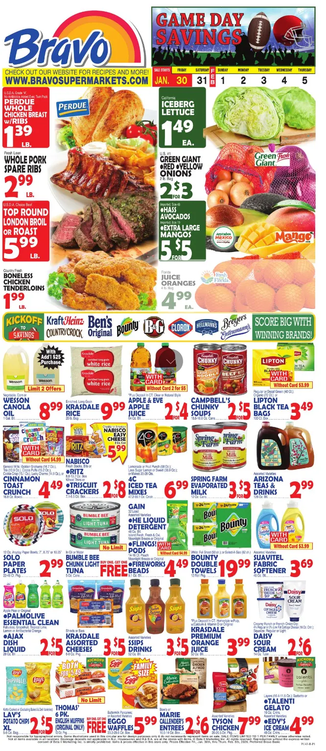 Weekly ad Bravo Supermarkets Sales from January 30 to February 5 2026 - Page 