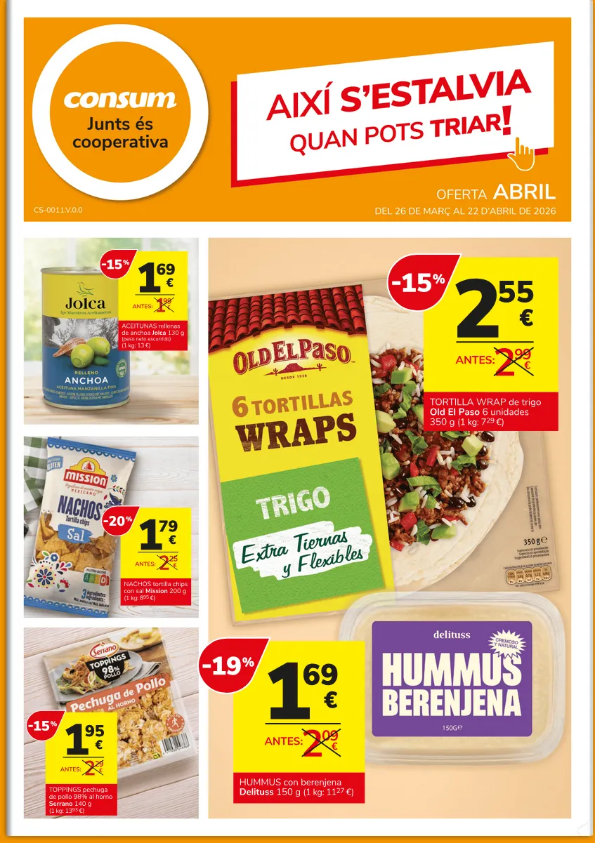 Catálogo de Consum Ofertas 26 de marzo al 22 de abril 2026 - Página 1