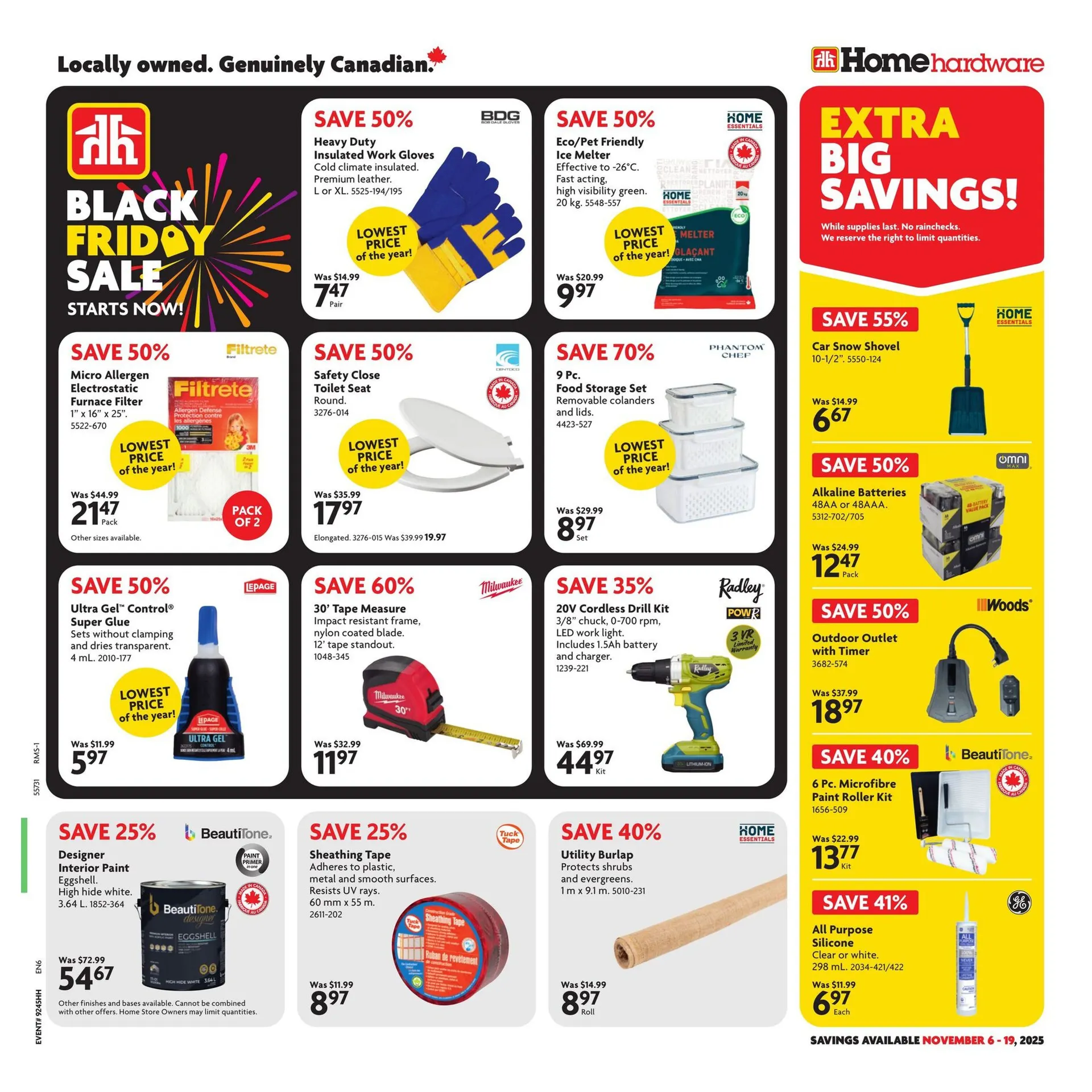 Home Hardware Sales from November 17 to November 22 2025 - flyer page 1