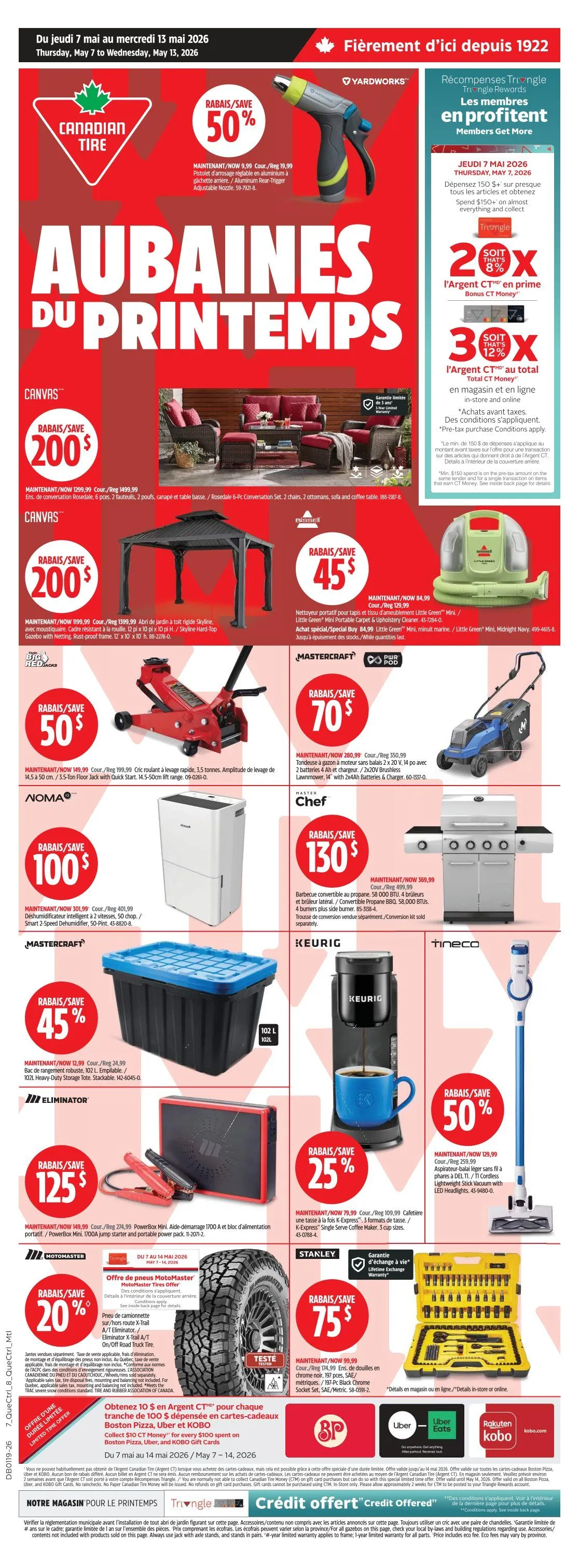 Canadian Tire Sales from May 7 to May 14 2026 - flyer page 1