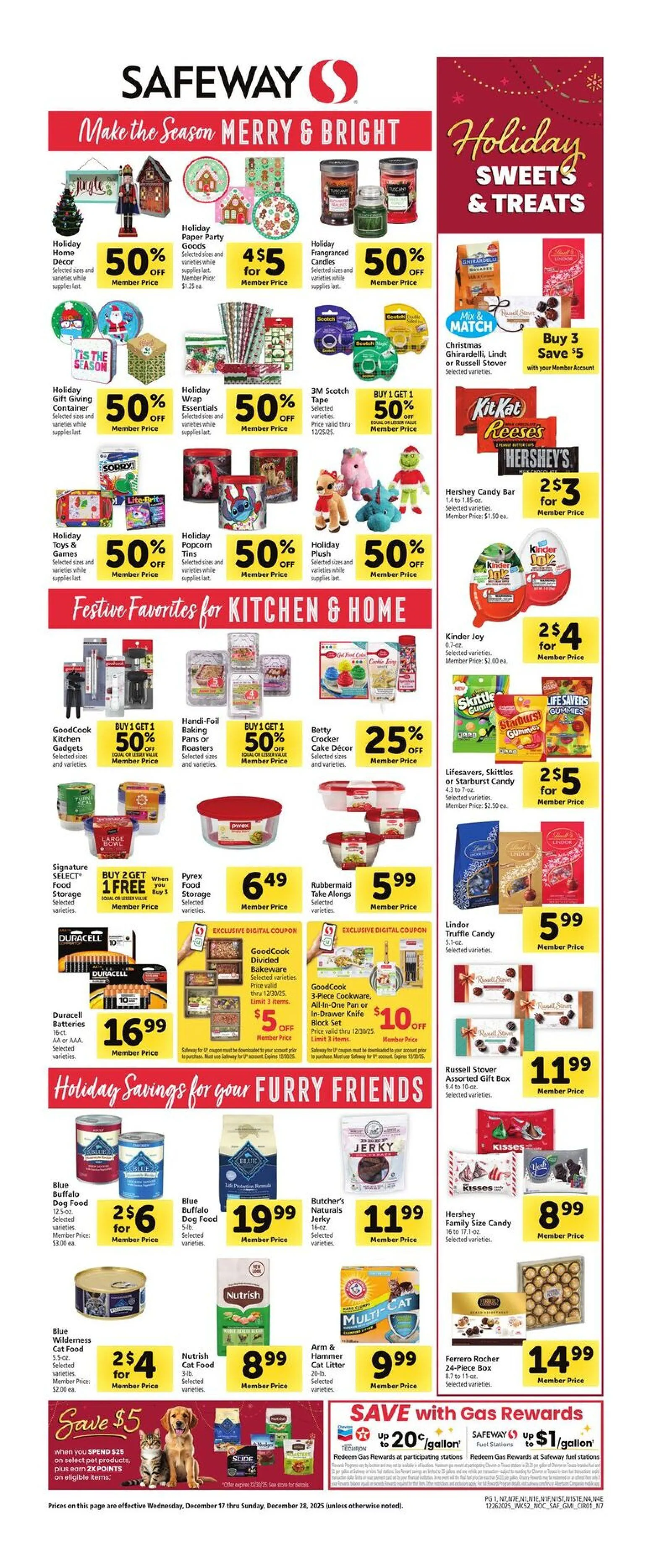 Weekly ad Safeway  Sales from December 17 to December 28 2025 - Page 1