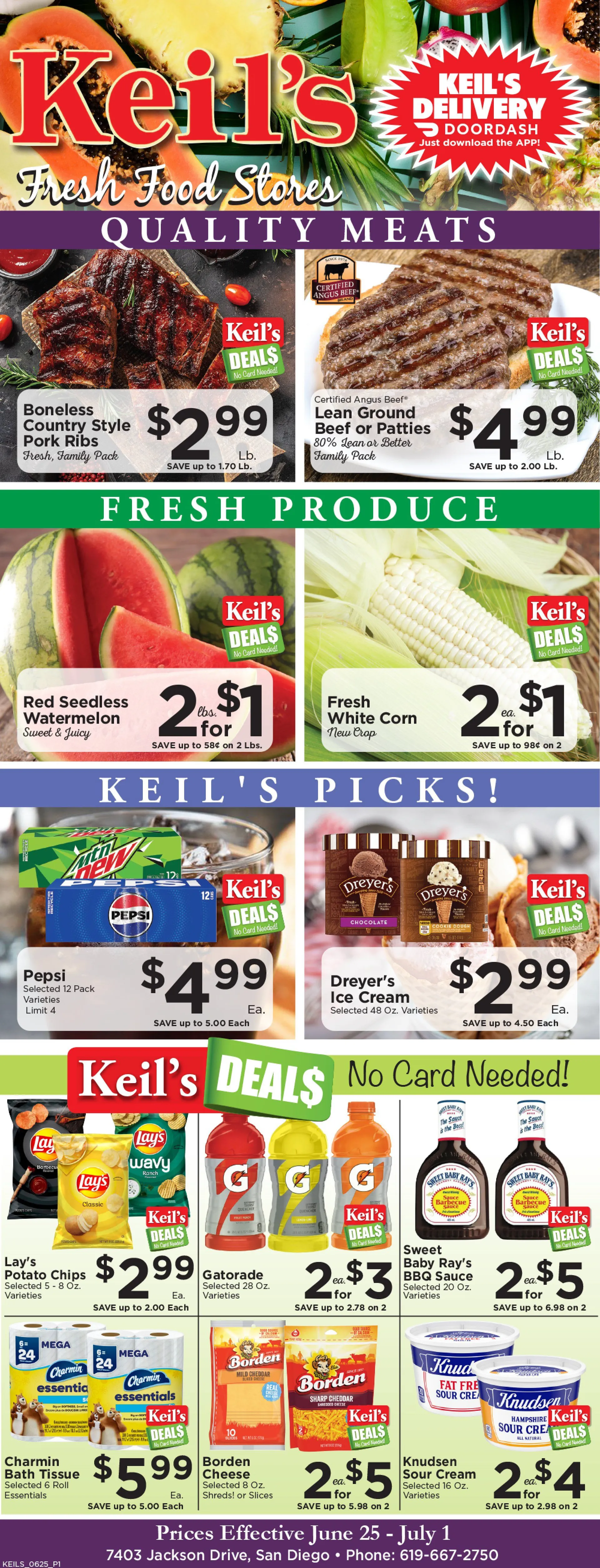 Weekly ad Keil's Fresh Food Stores Sales from June 25 to July 1 2025 - Page
