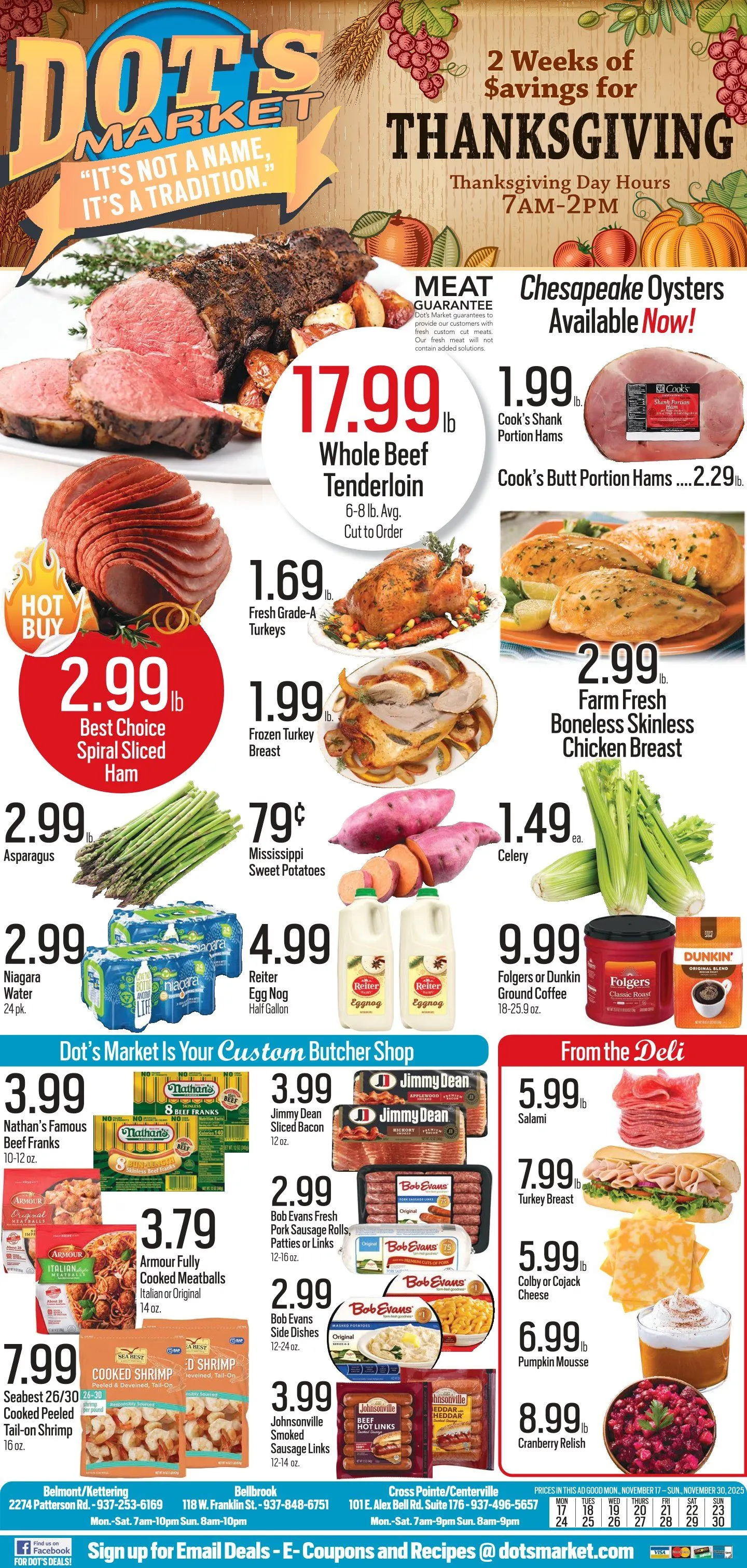 Weekly ad Dot s Market Sales from November 18 to November 29 2025 - Page 1