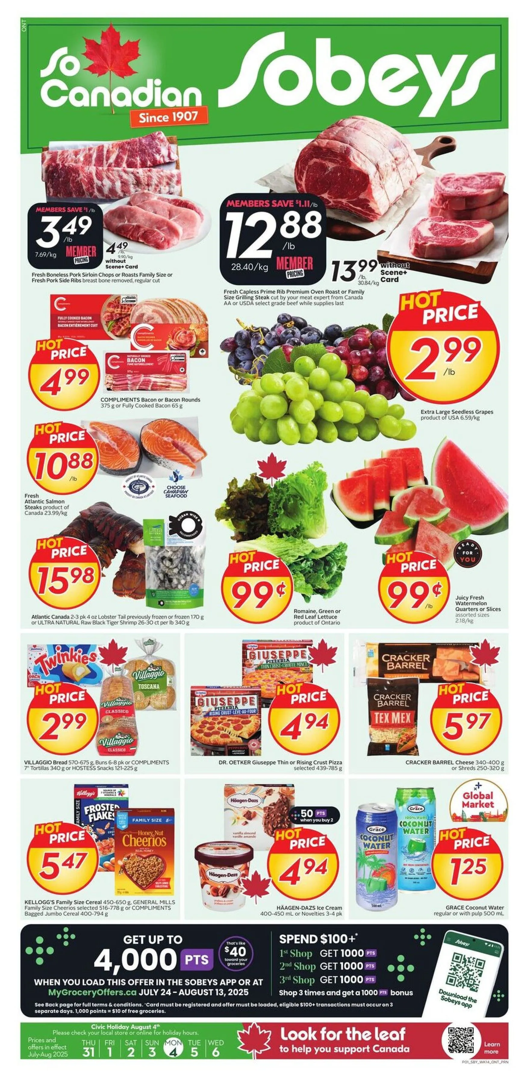 Sobeys flyers from July 31 to August 6 2025 - flyer page 1