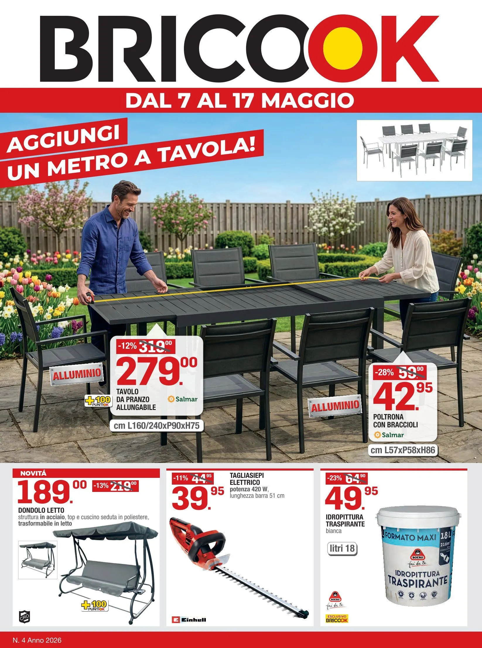 Volantini Brico Ok da 4 maggio a 17 maggio di 2026 - Pagina del volantino 1