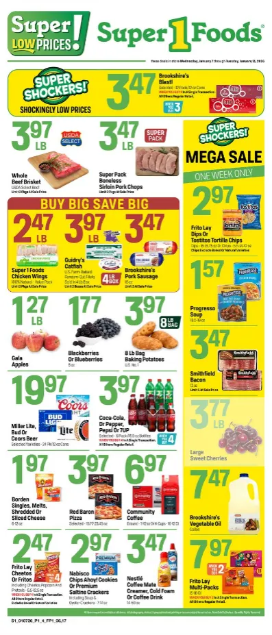 Weekly ad Super 1 Foods Sales from January 7 to January 13 2026 - Page 
