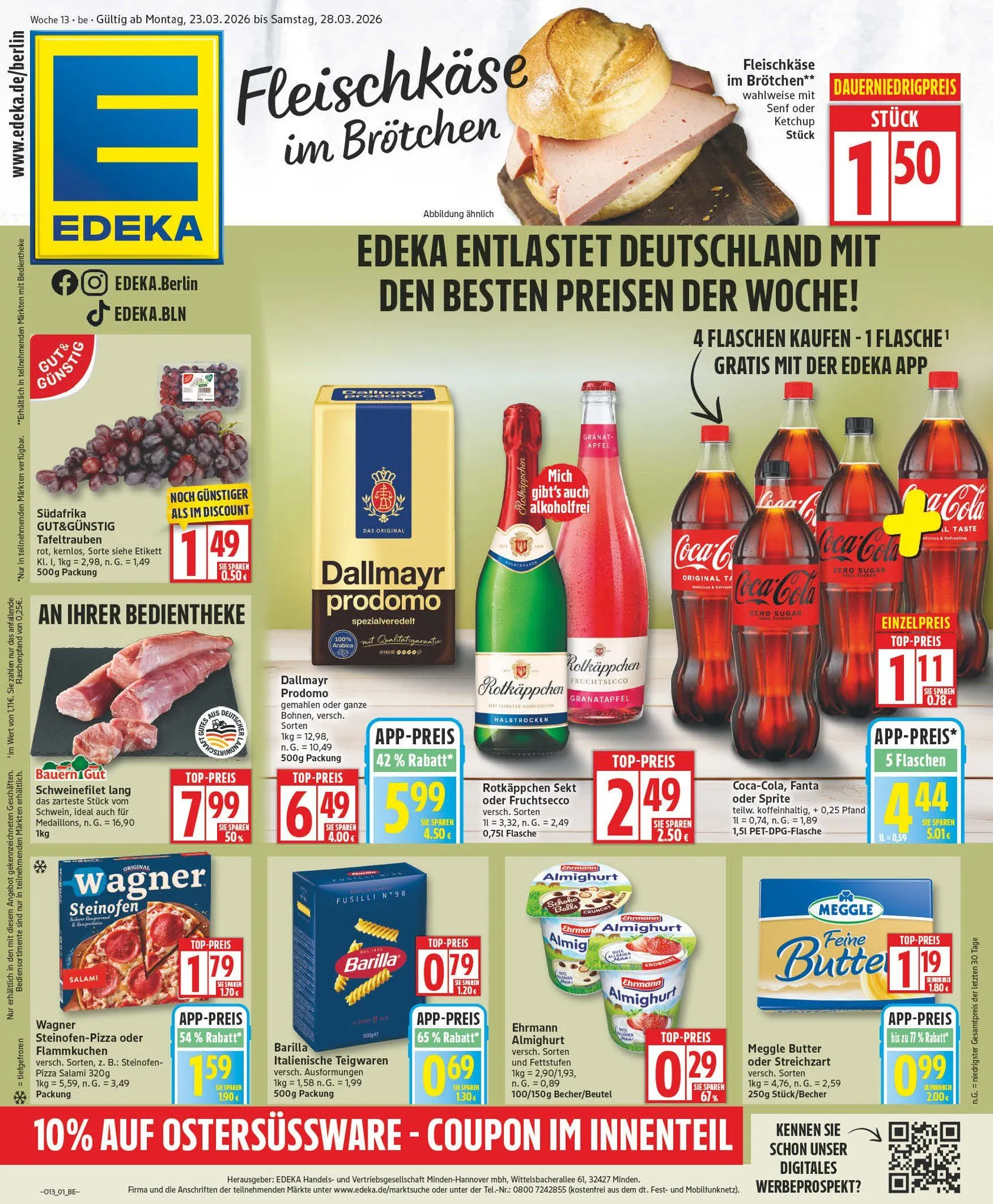 Edeka Angebote von 23. März bis 28. März 2026 - Prospekt seite