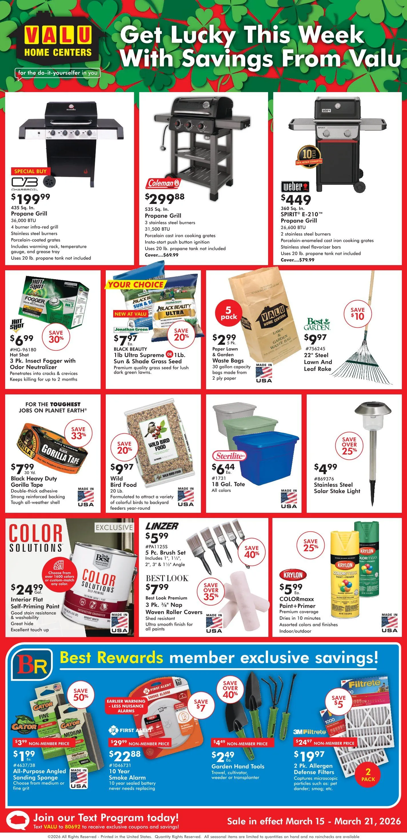 Weekly ad Valu Home Centers weekly ads from March 15 to March 21 2026 - Page 1