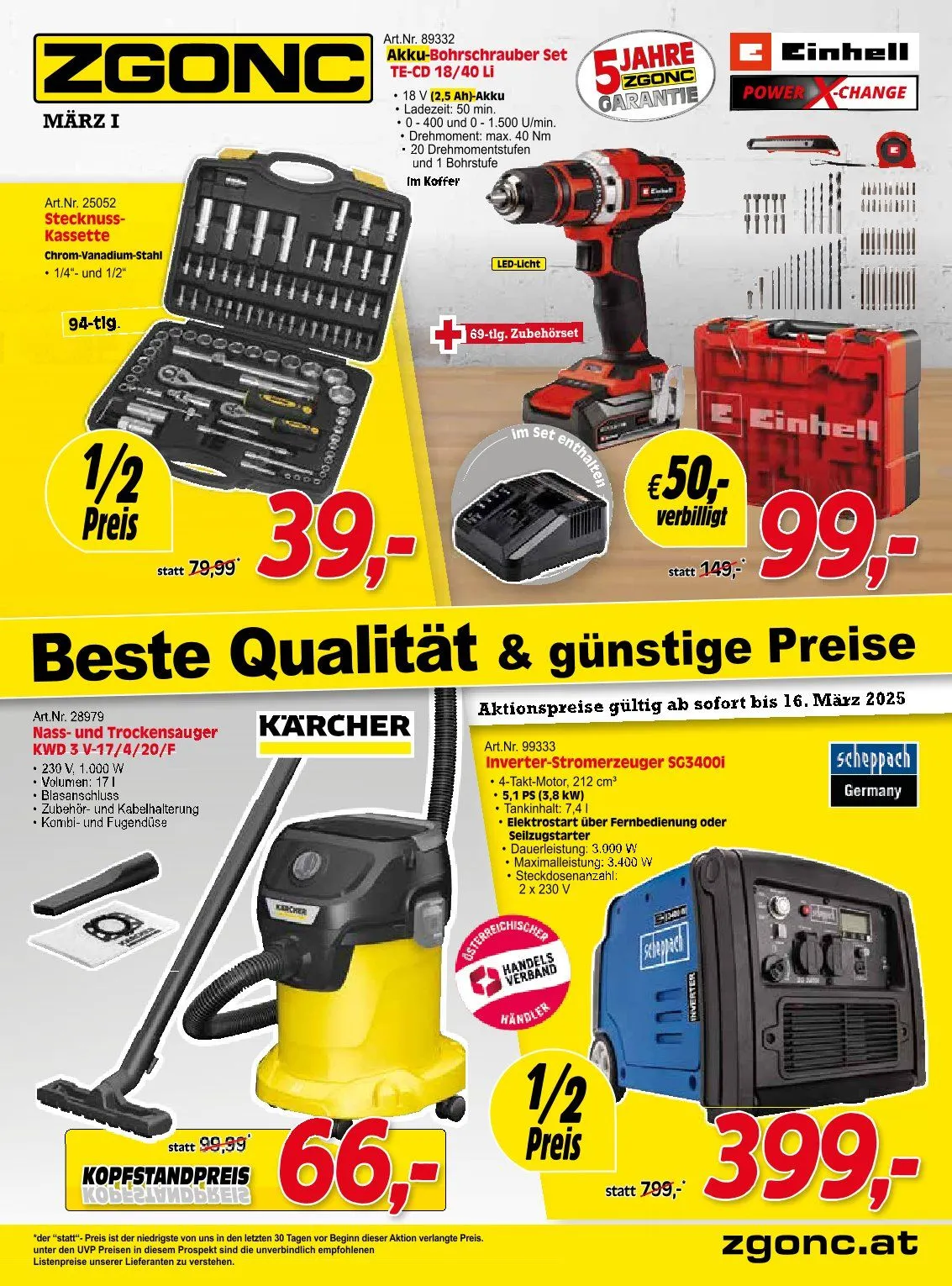 Zgonc Flugblatt  - 5. März 16. März 2025
