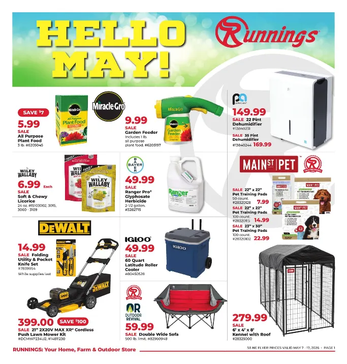 Weekly ad Runnings Sales from May 7 to May 17 2026 - Page 1