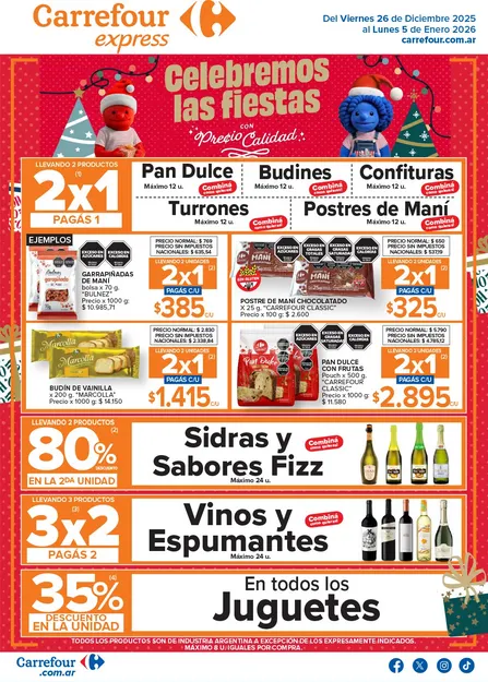 Ofertas de Carrefour Express Ofertas 26 de diciembre al 5 de enero 2026 - Página 1 del catálogo