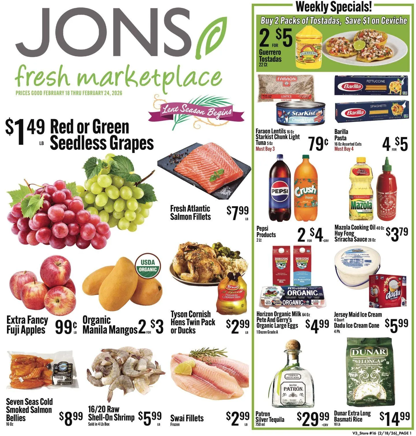 Weekly ad Jons International Sales from February 19 to February 24 2026 - Page 1