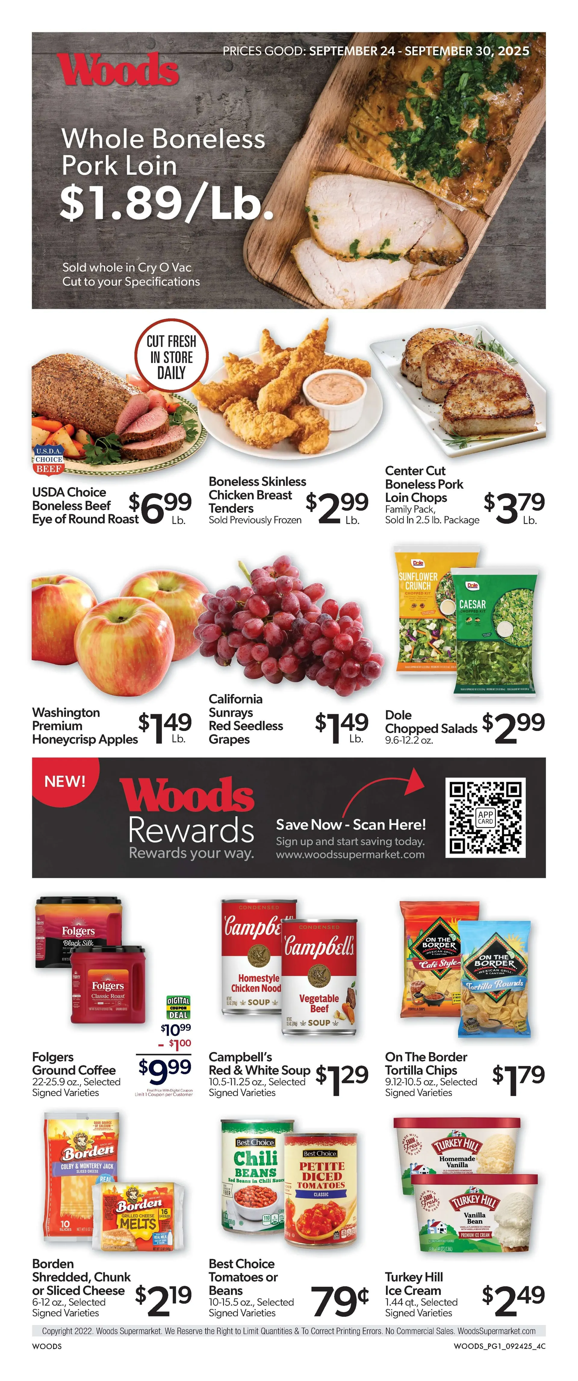Weekly ad Woods Supermarket Sales from September 24 to September 30 2025 - Page 