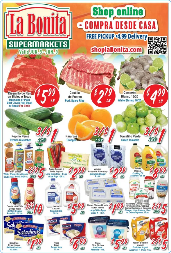 Weekly ad La Bonita Supermarkets Sales from June 3 to June 9 2026 - Page 